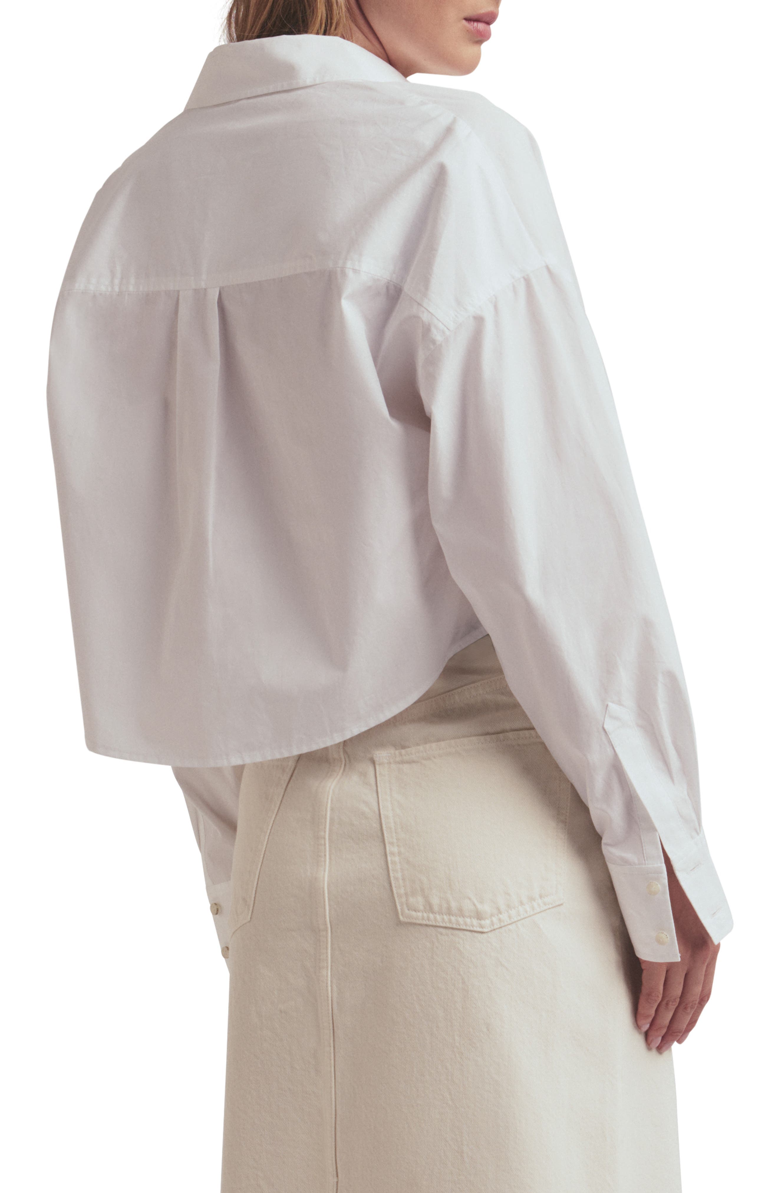The Crop Ex Boyfriend Button-Up Shirt - image 2