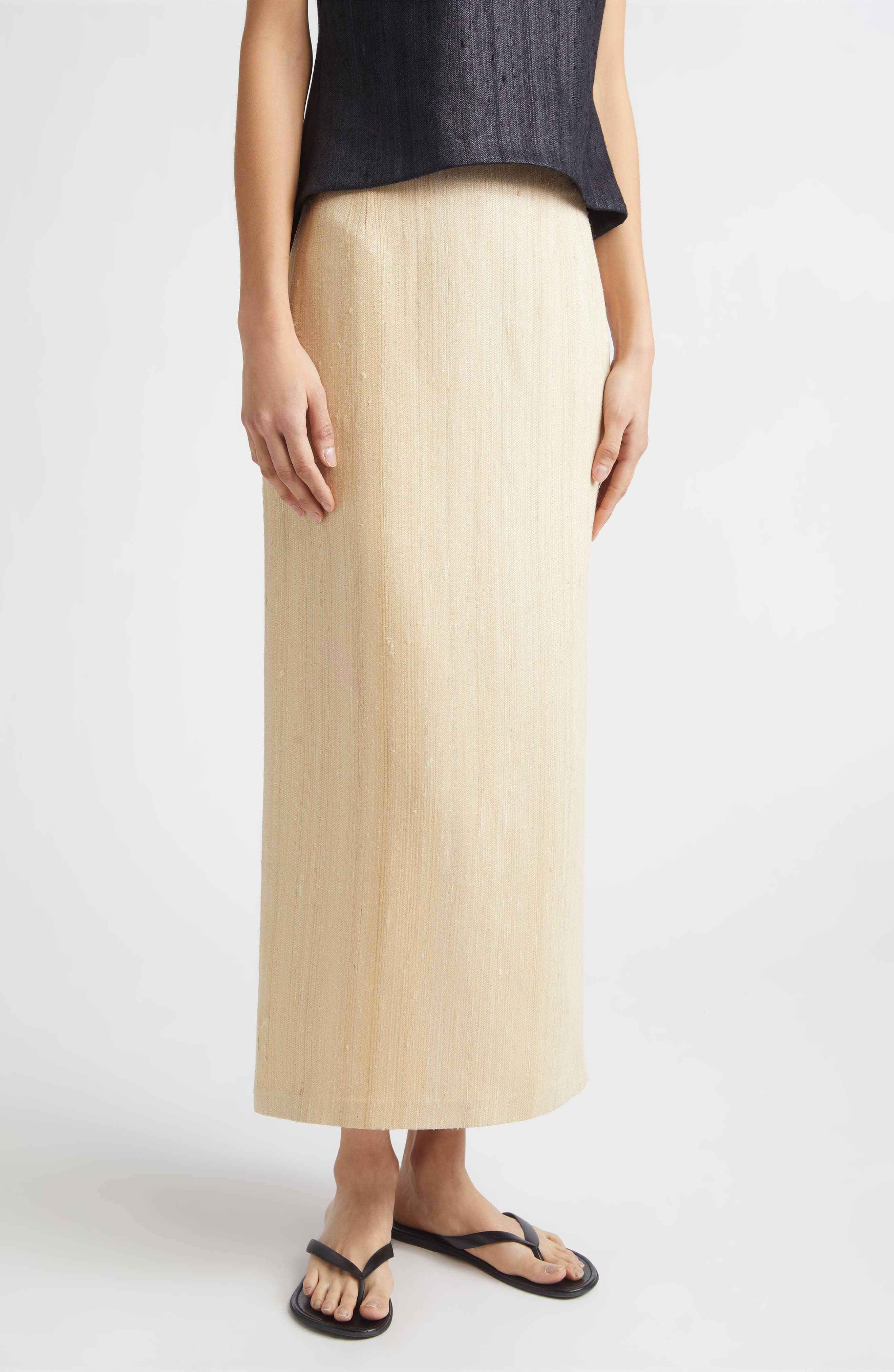 Lea Silk Blend Skirt - image 1