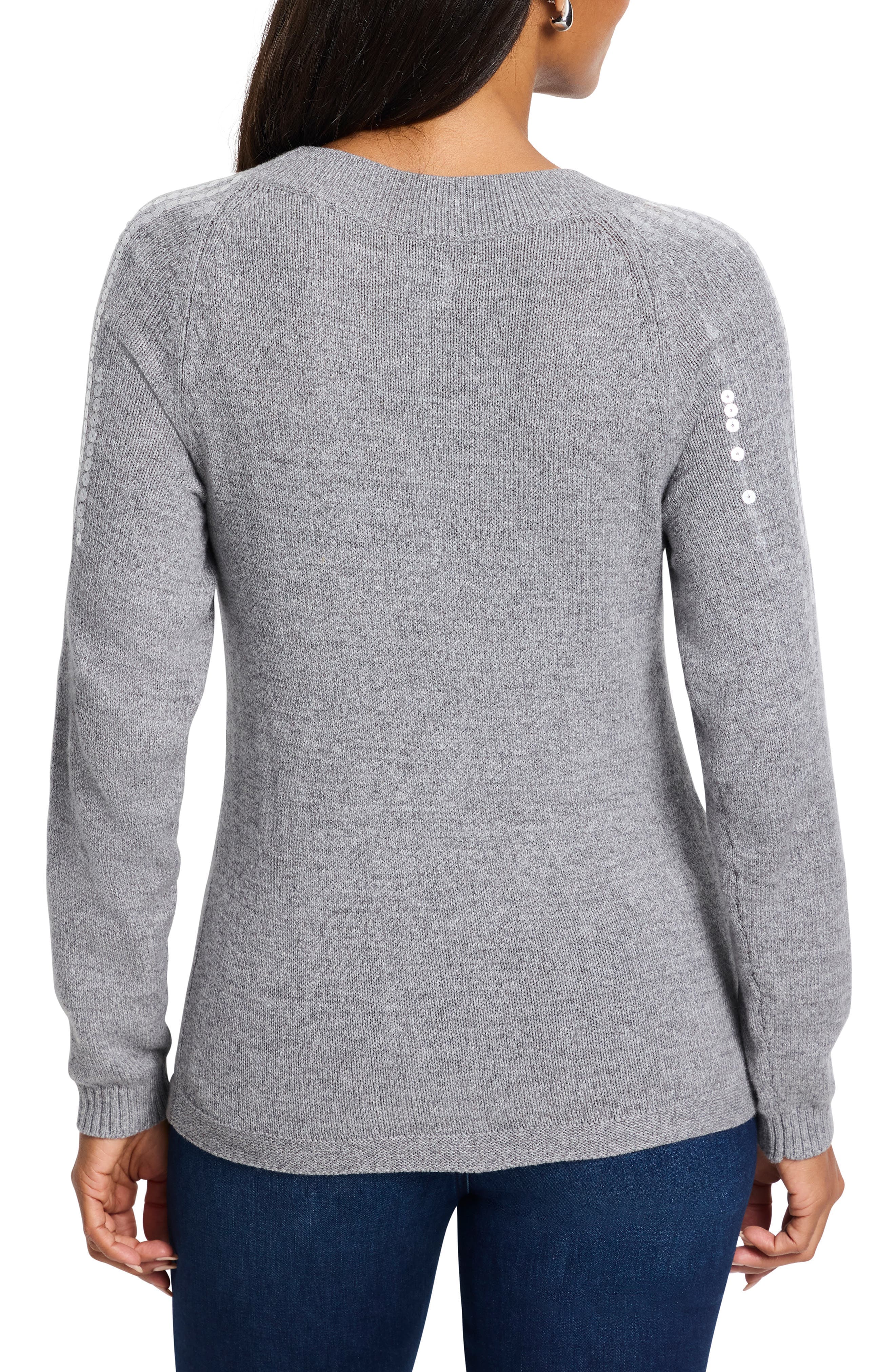 Subtle Shine Sequin Sweater - image 2