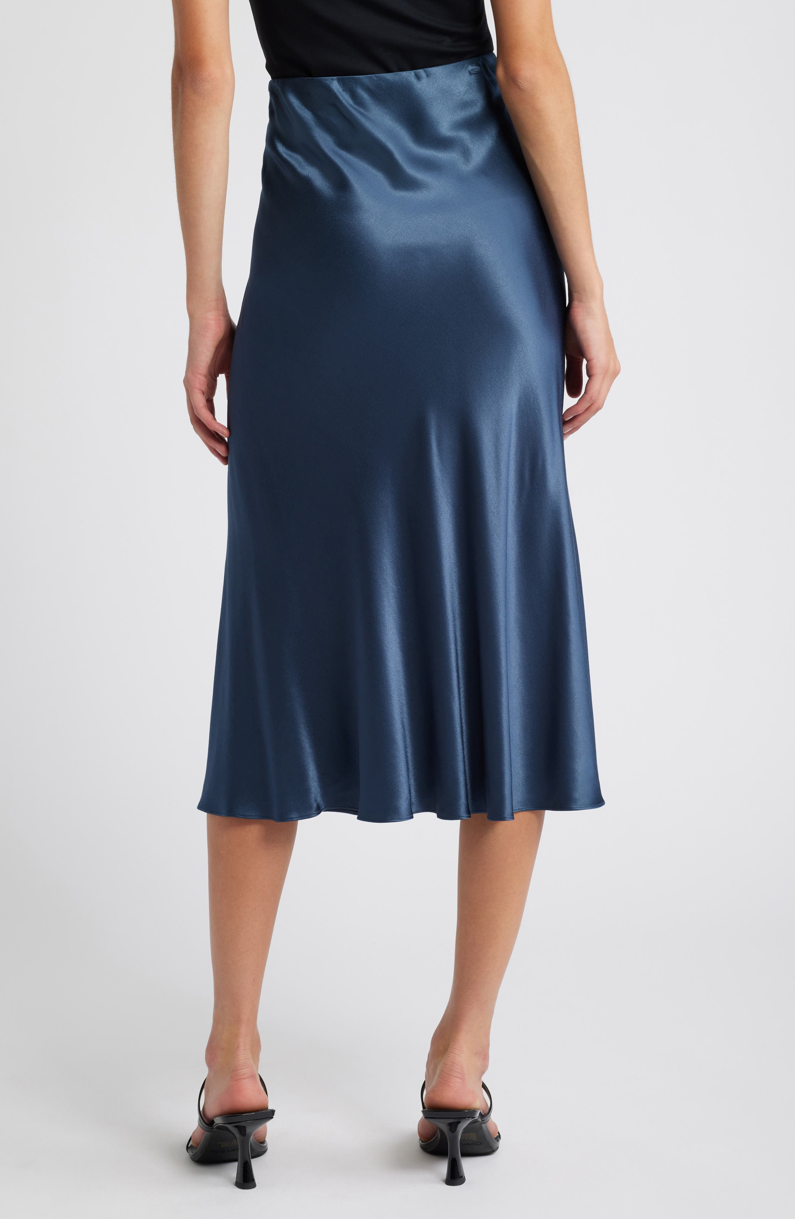 Maya Satin Midi Skirt - image 2