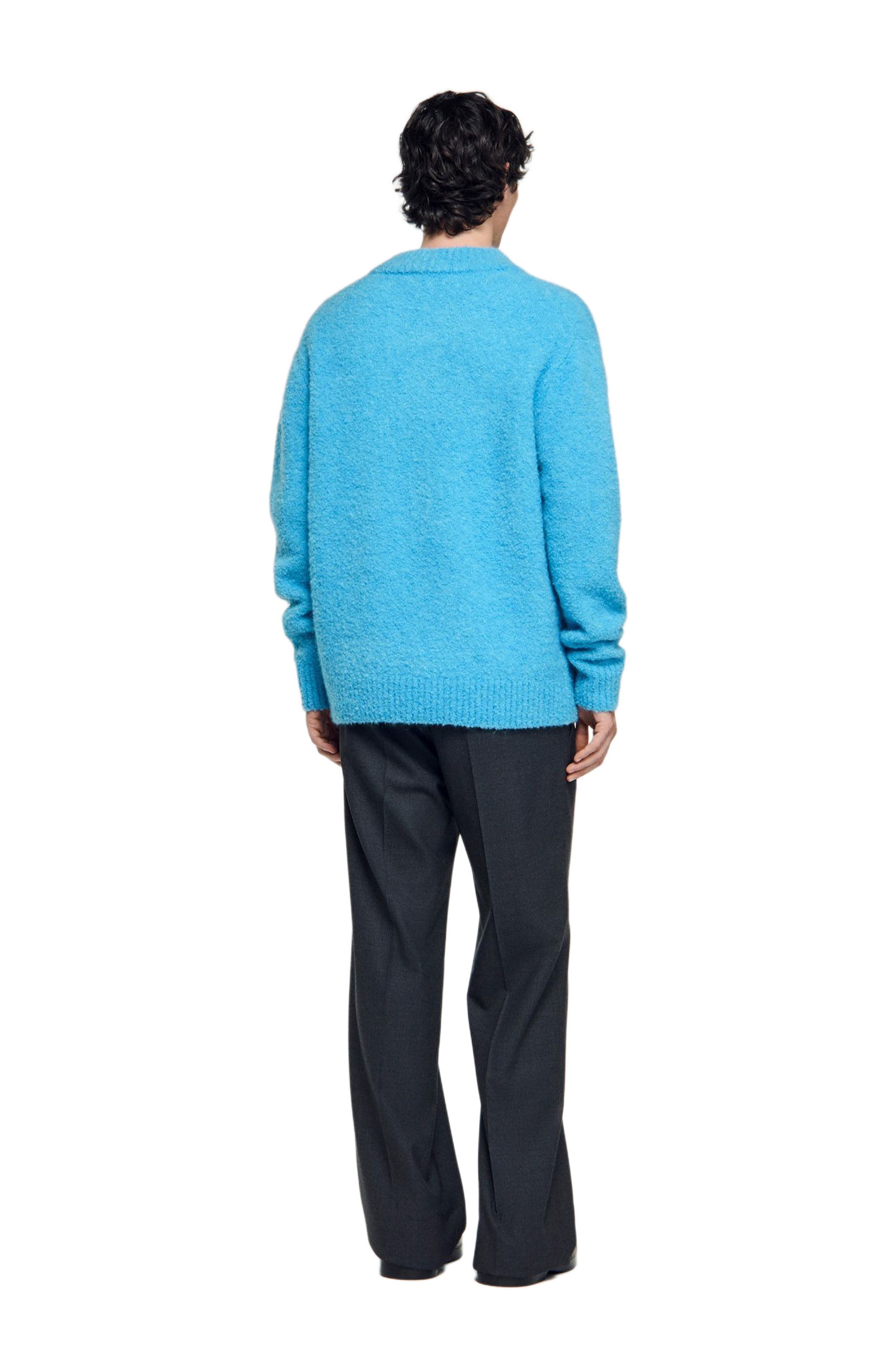 V-neck long-sleeve sweater - image 2