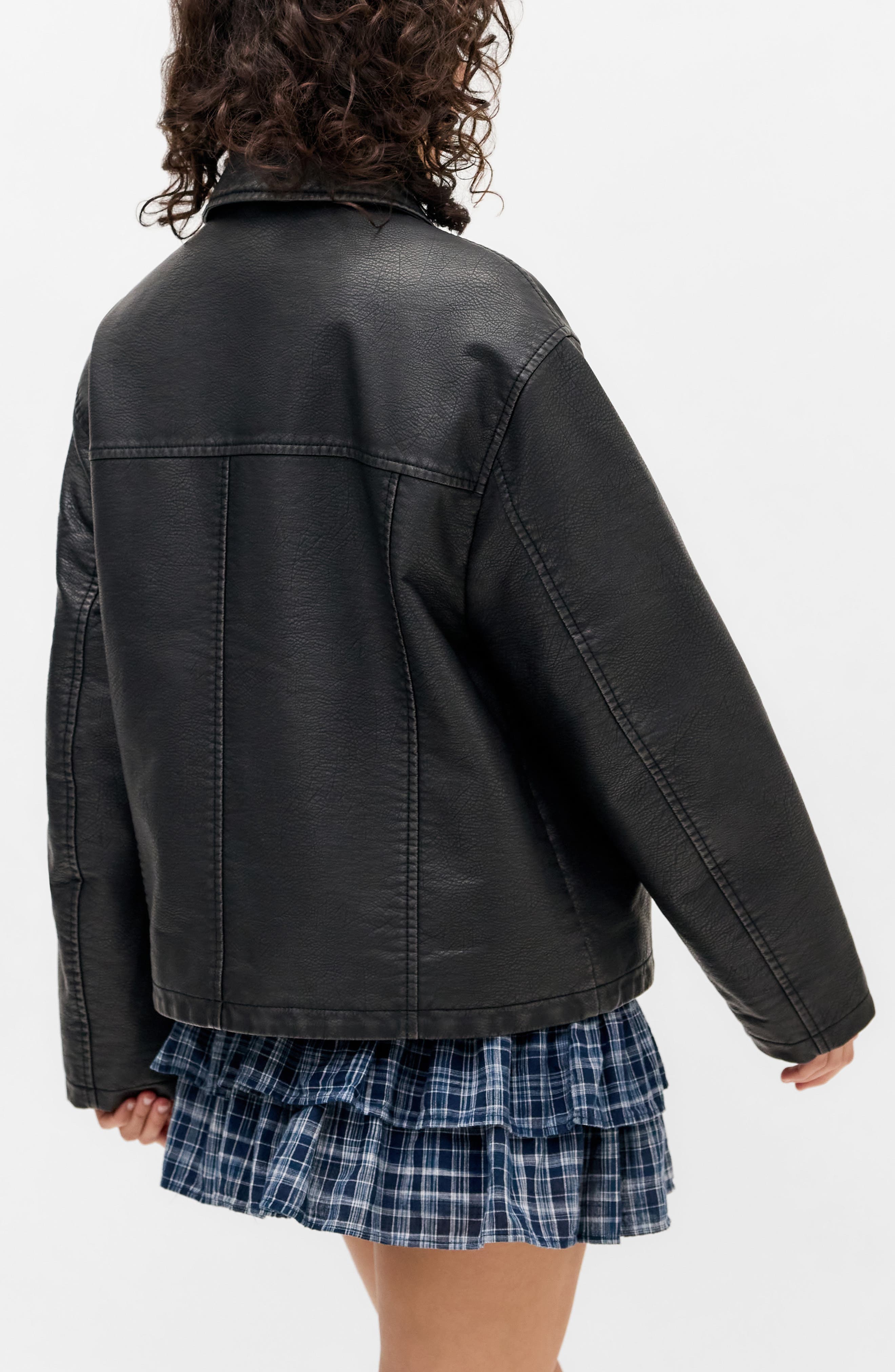 Dex Wadded Faux Leather Jacket - image 2