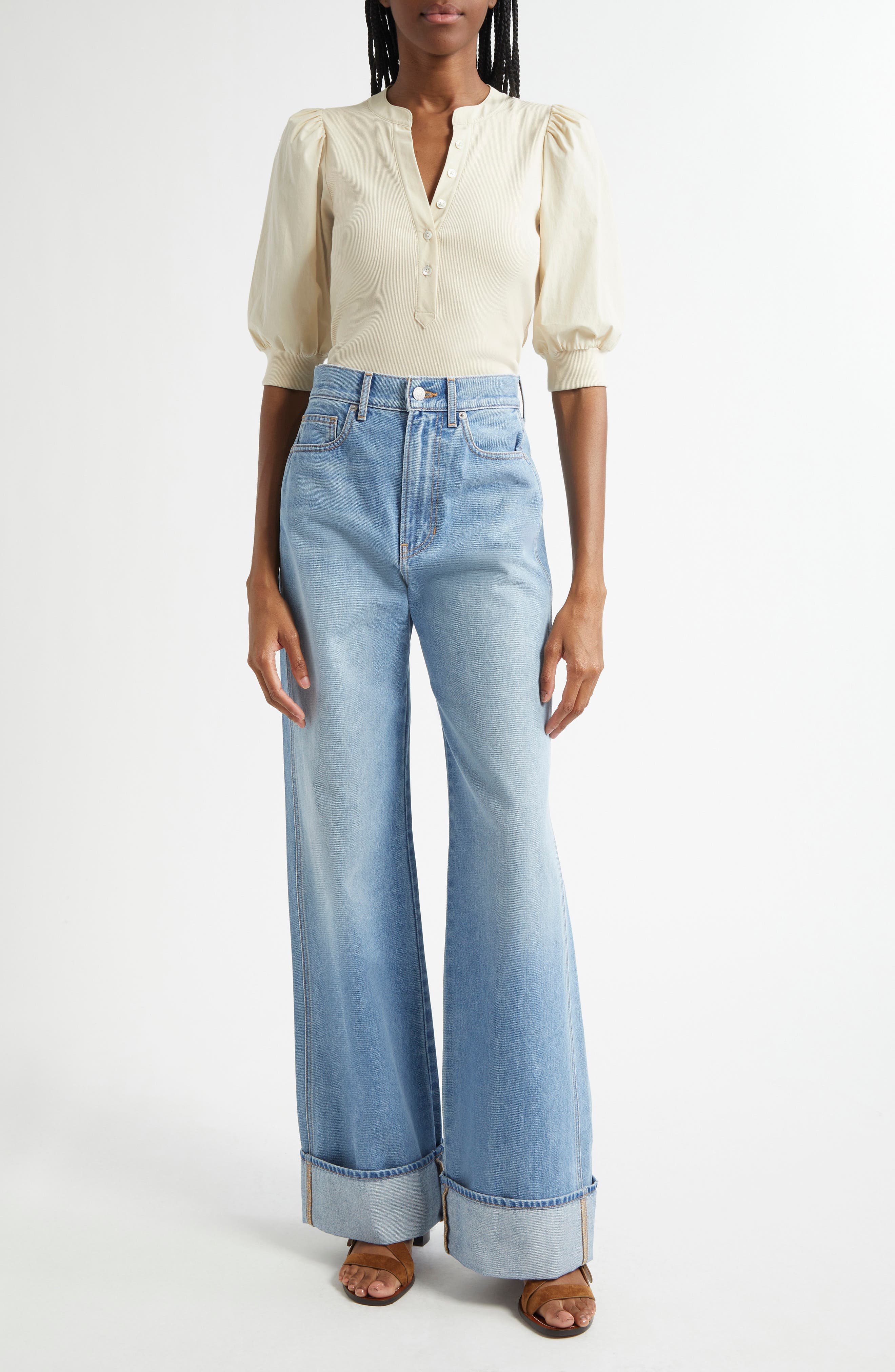 Taylor High Waist Wide Leg Jeans - image 2