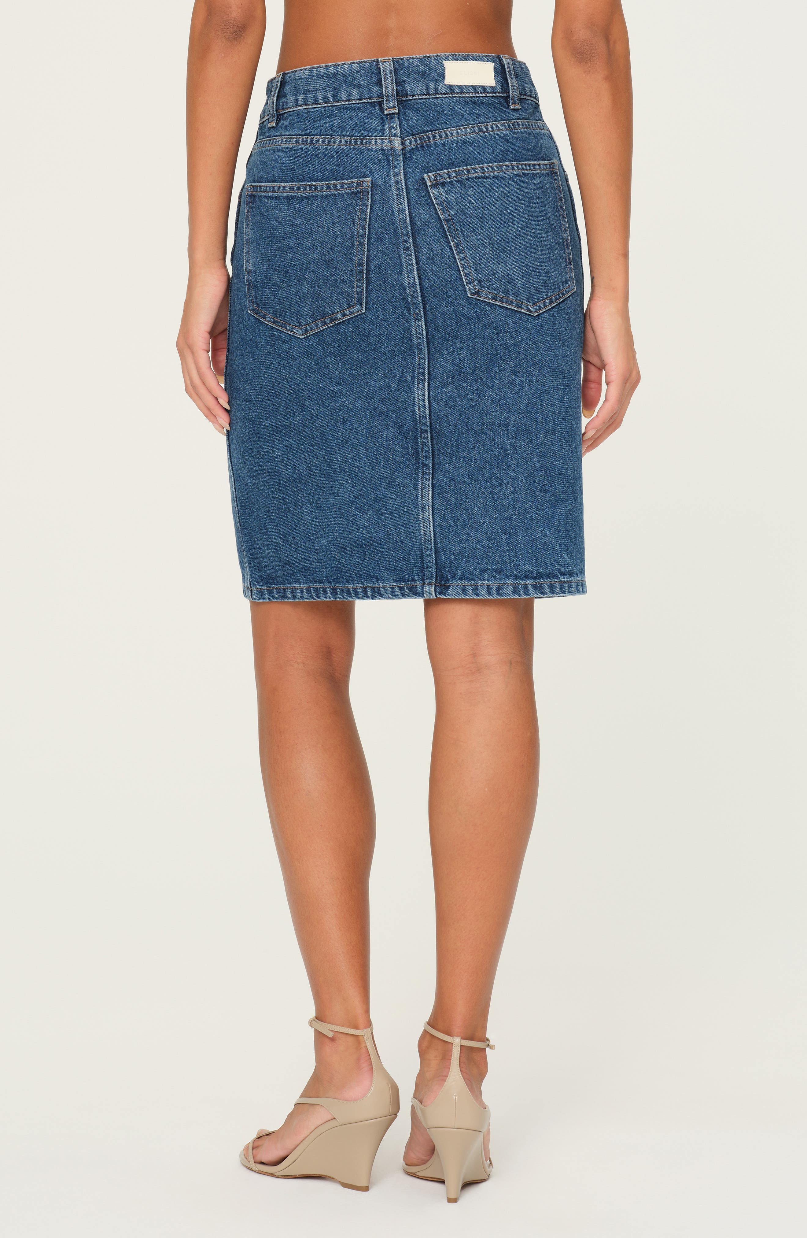 Lexie High Waist Denim Skirt - image 2