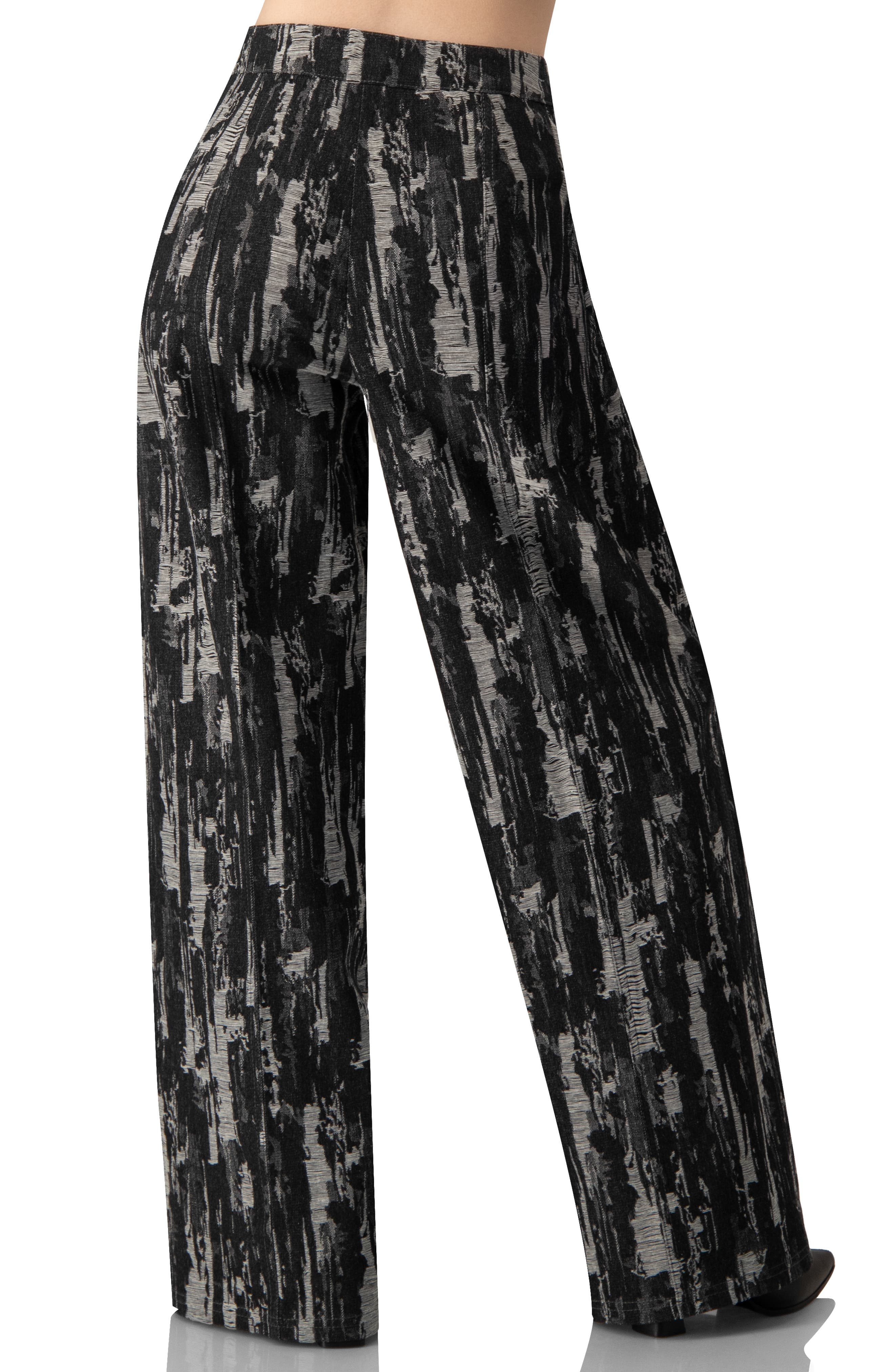 Abstract Print Wide-Leg Jeans - image 2