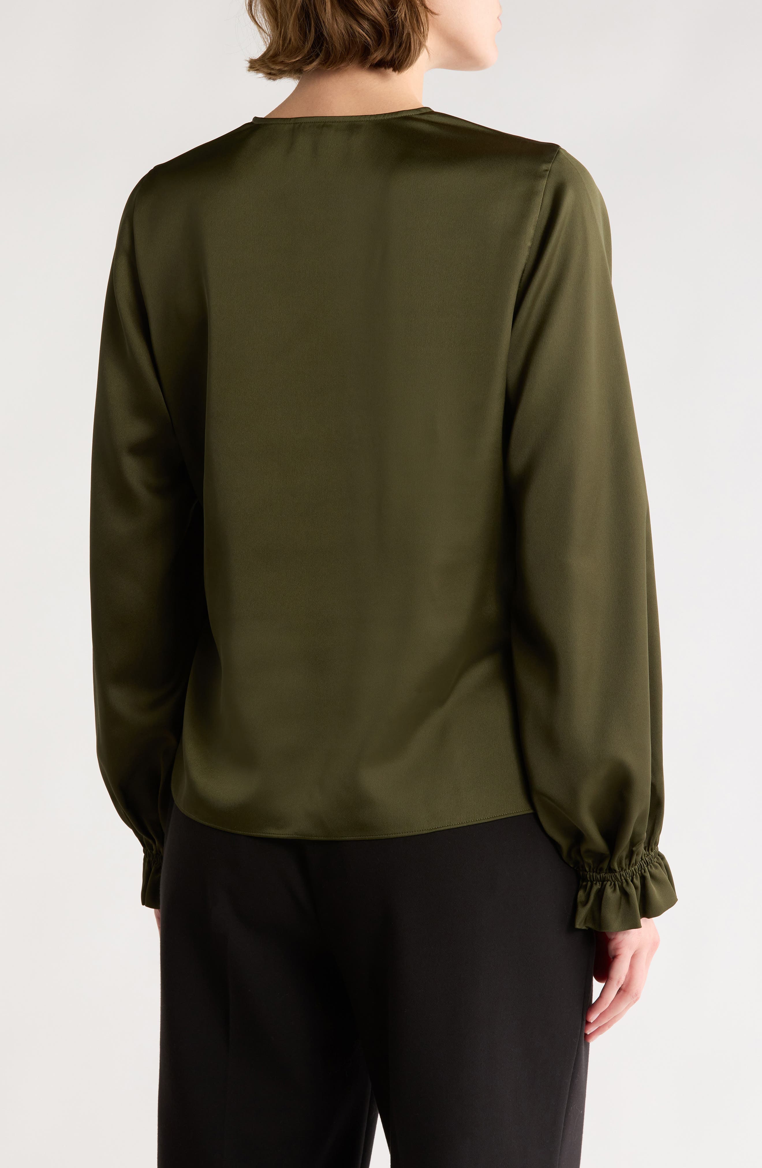 Slim V-Neck Blouse - image 4