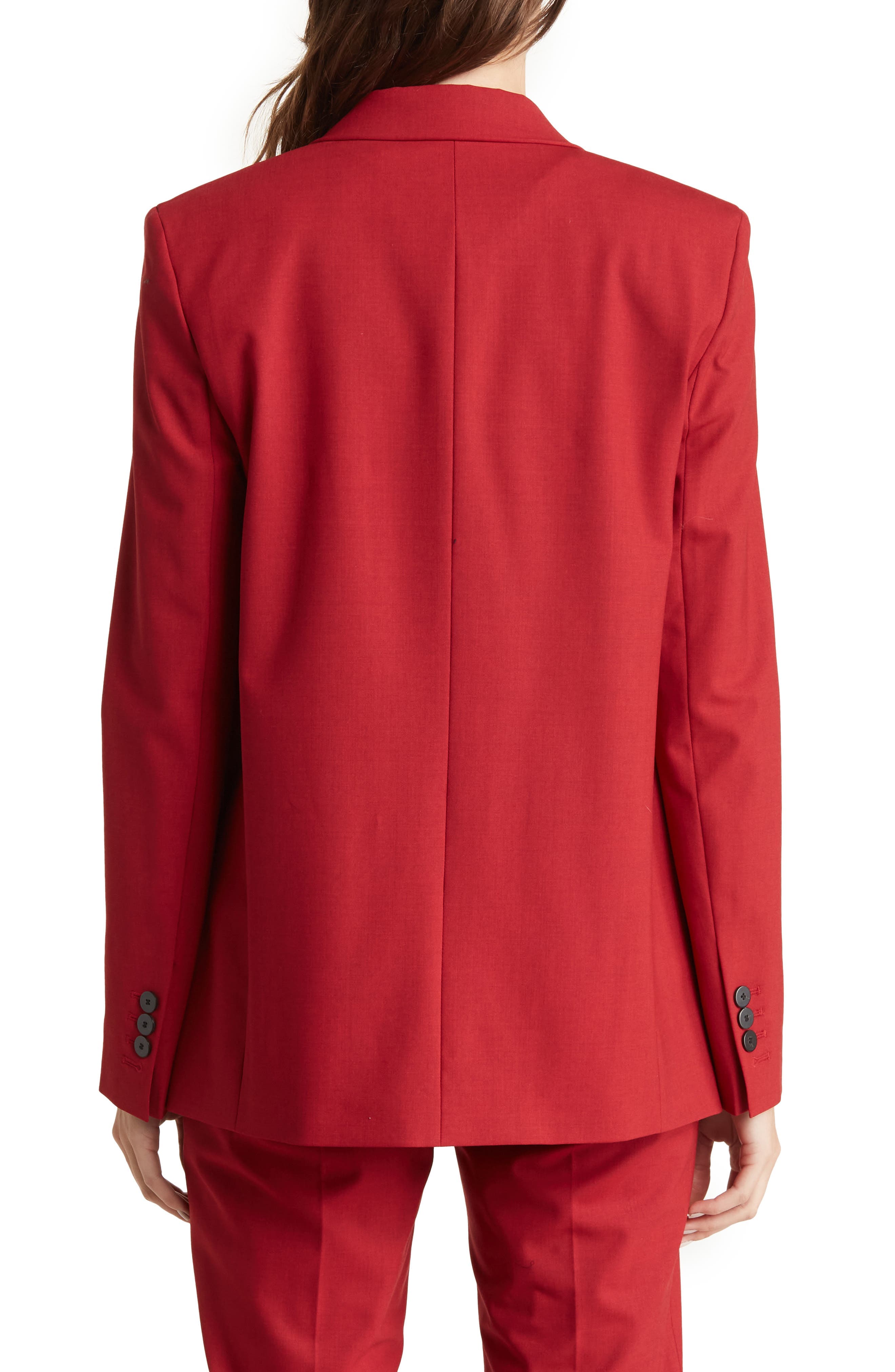 Piazza Double Breasted Wool Blend Jacket - image 2