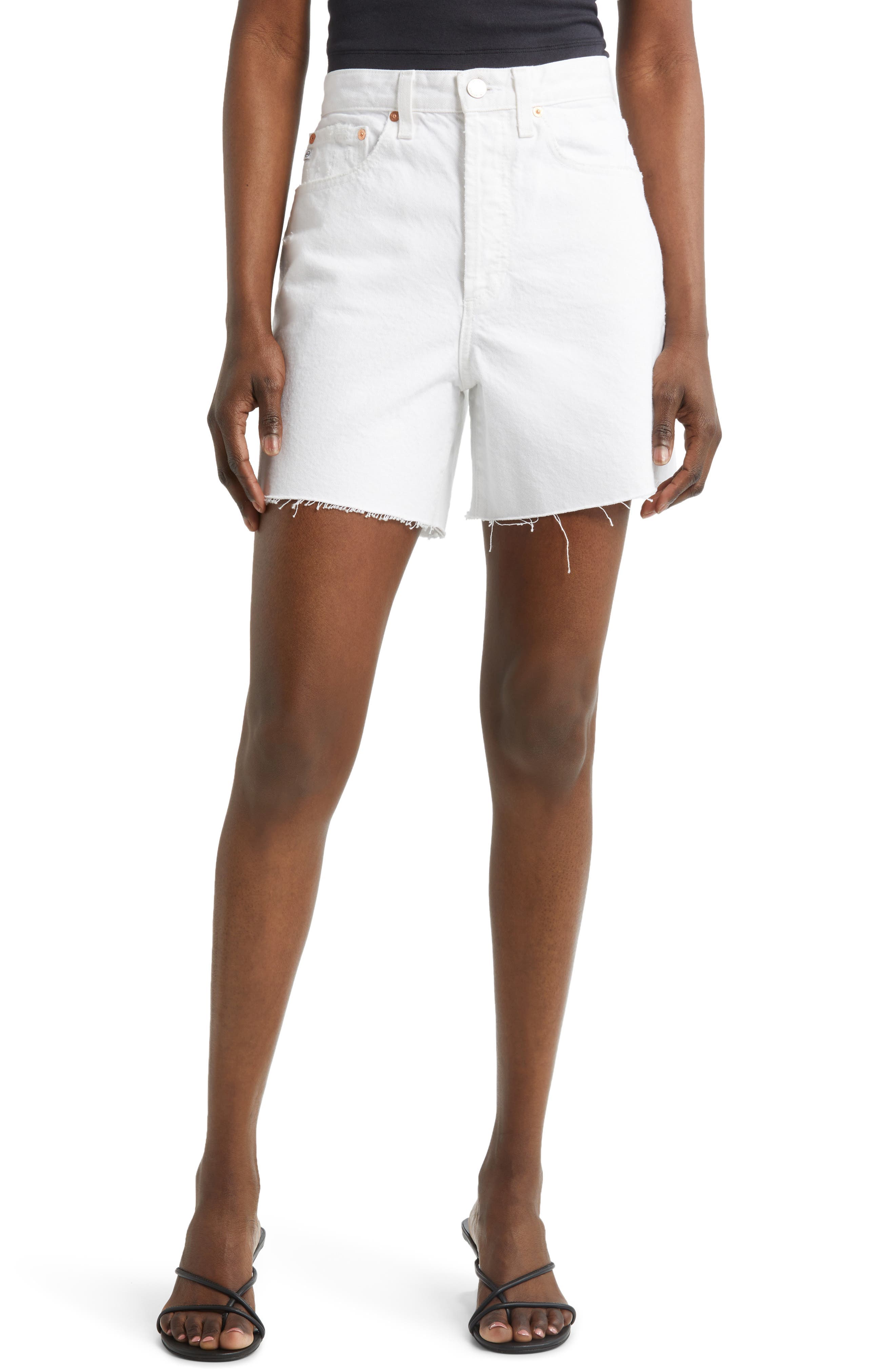 Clove High Waist Cutoff Denim Shorts - image 3