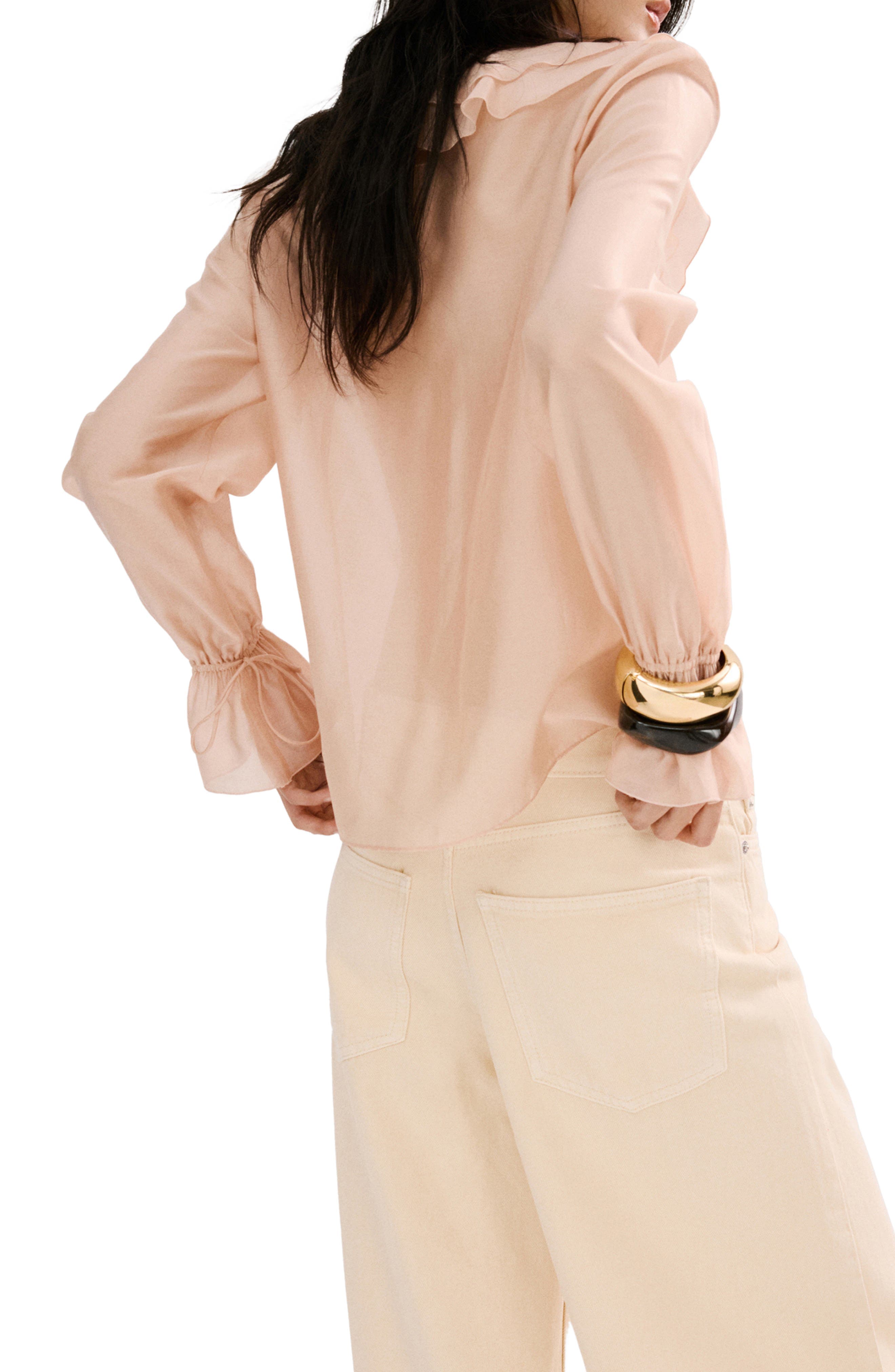 Ruffle Chiffon Top - image 2
