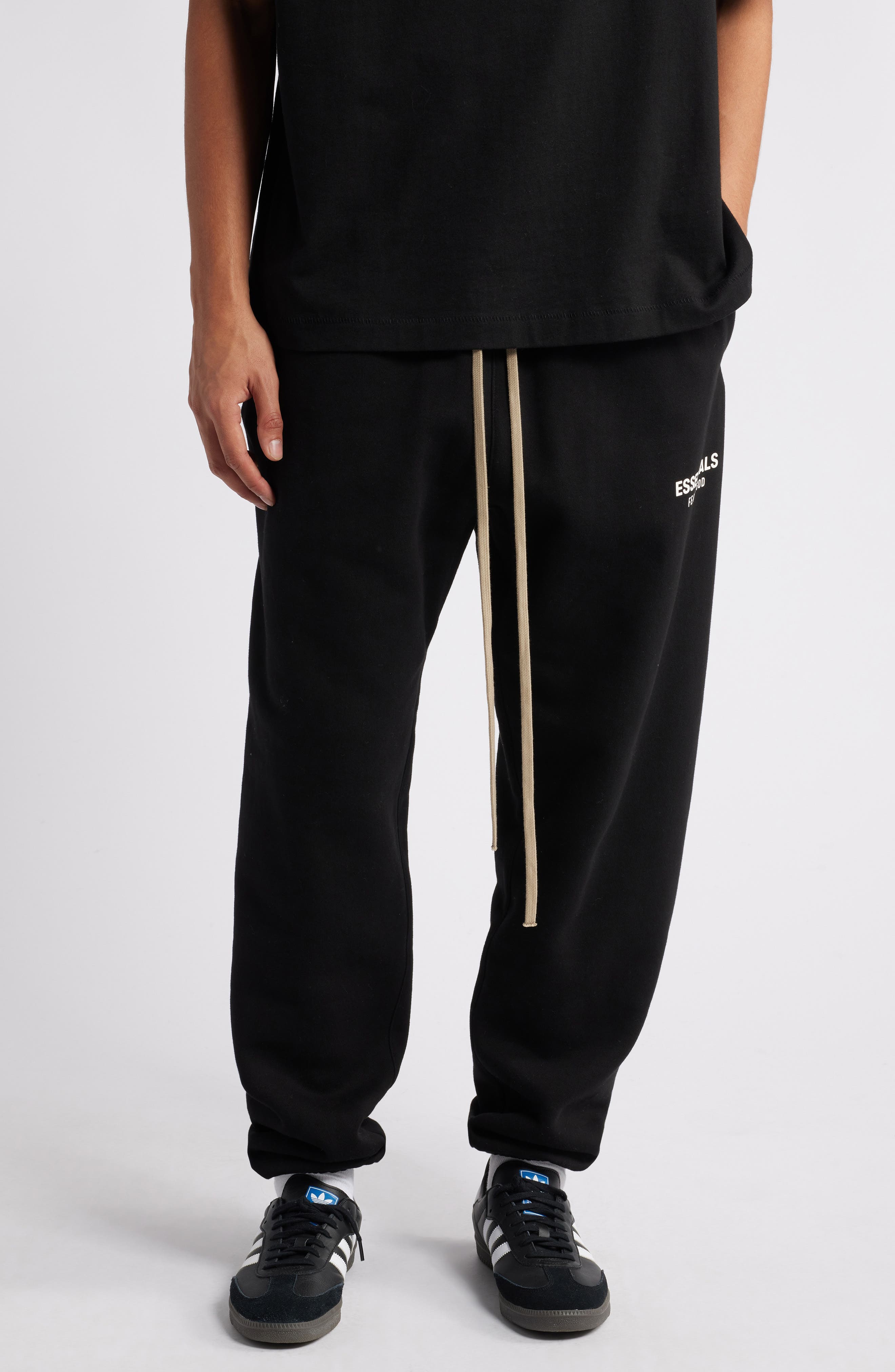 Cotton Blend Fleece Sweatpants - image 1