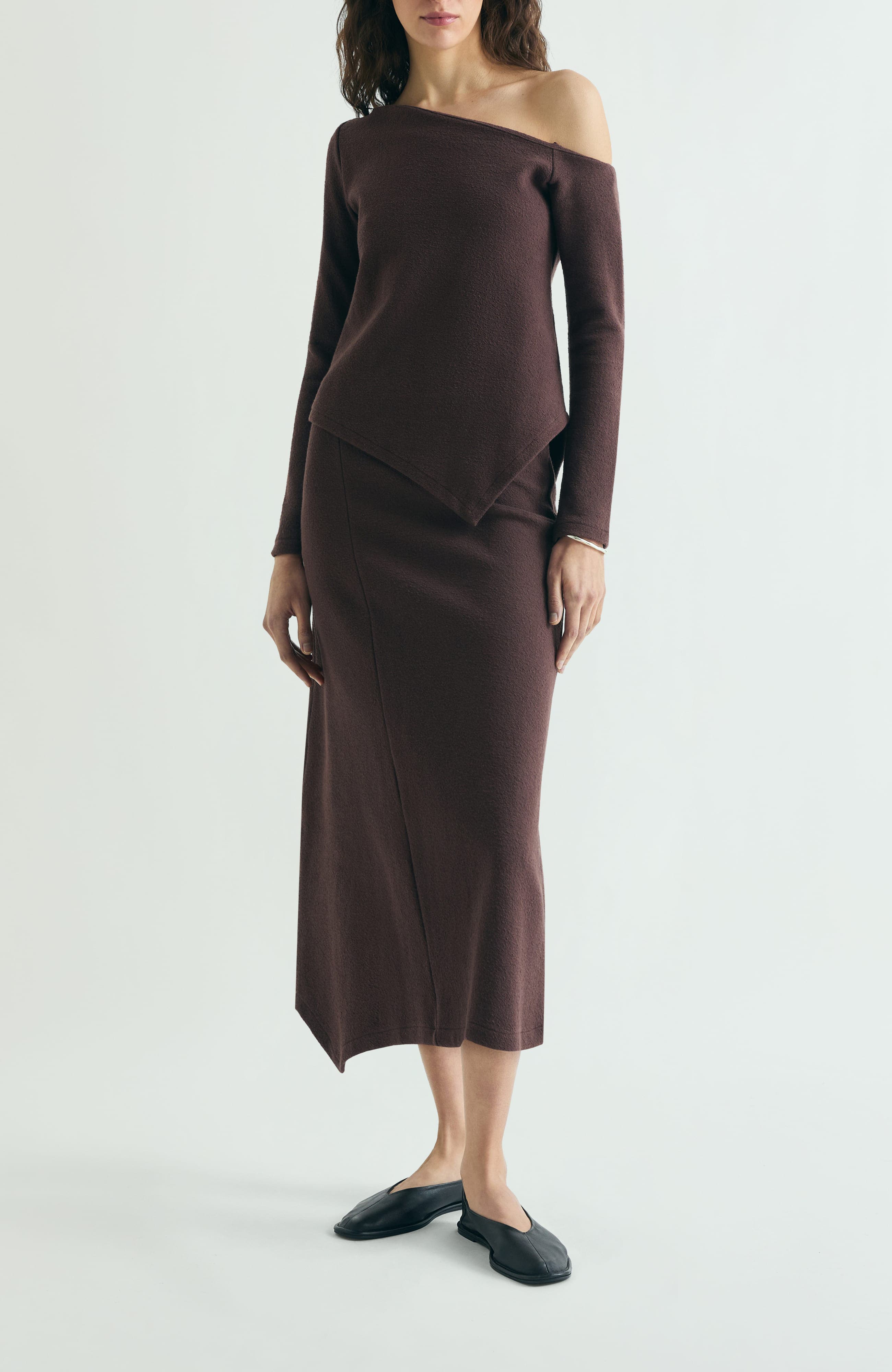 Asymmetrical Neckline Top - image 2
