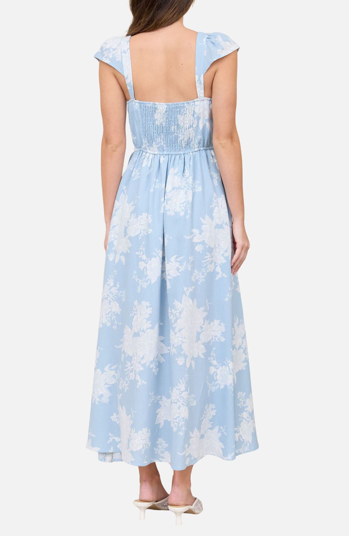 Floral Jacquard Midi Dress - image 4
