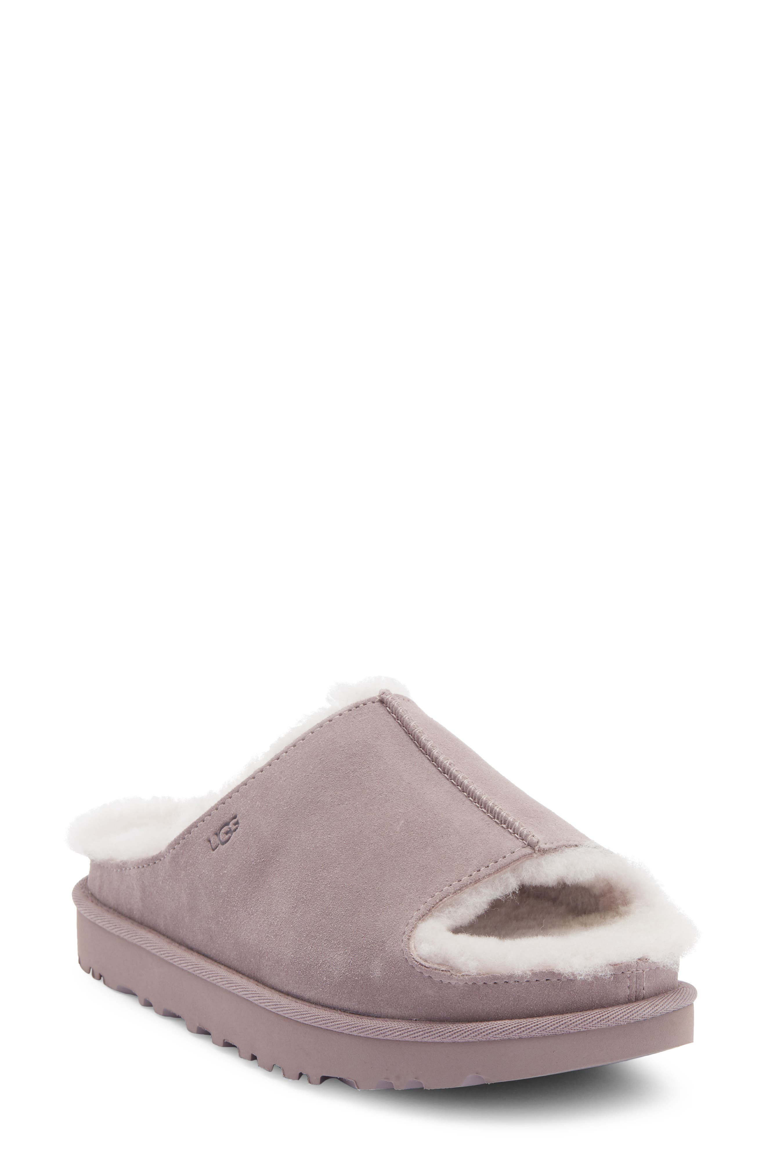 Greenport Genuine Shearling Lined Platform Slide Sandal - image 1