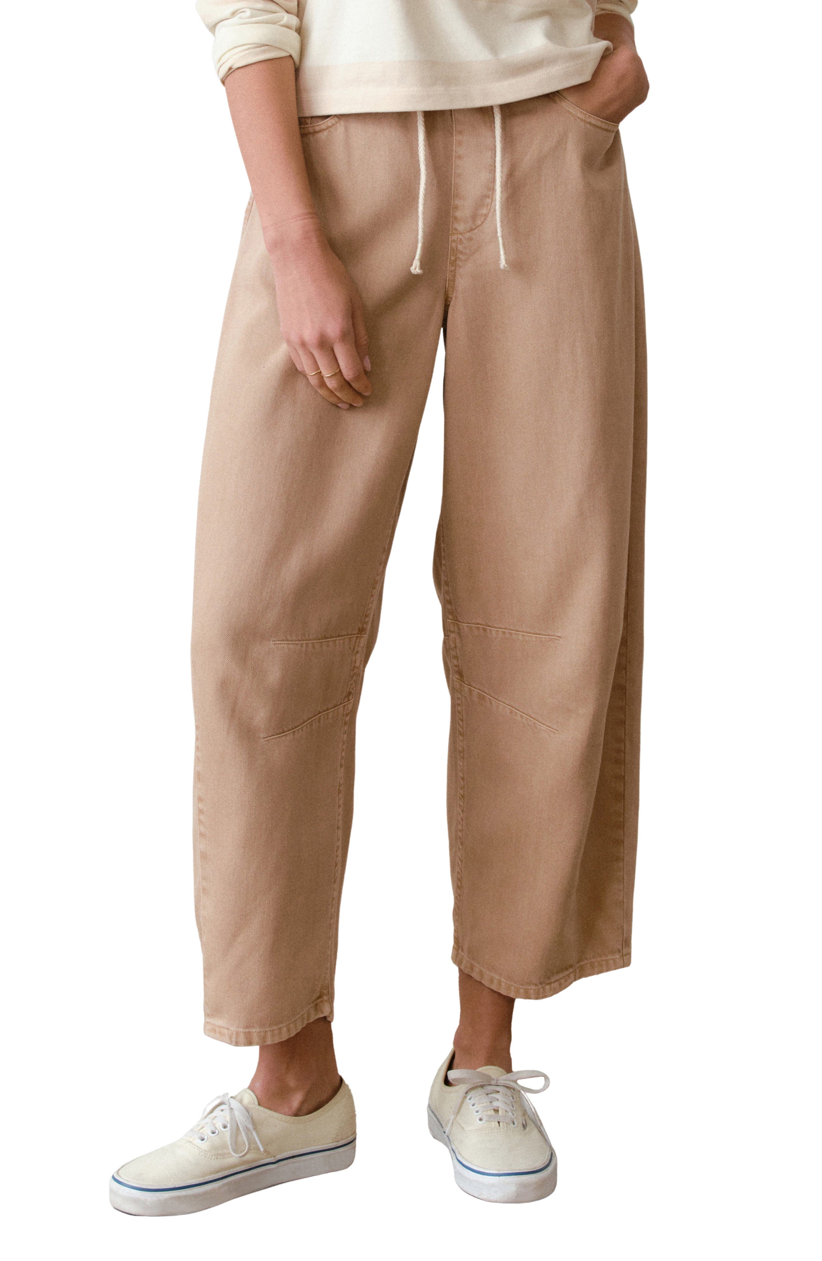 Ella Barrel Leg Drawstring Jeans - image 1