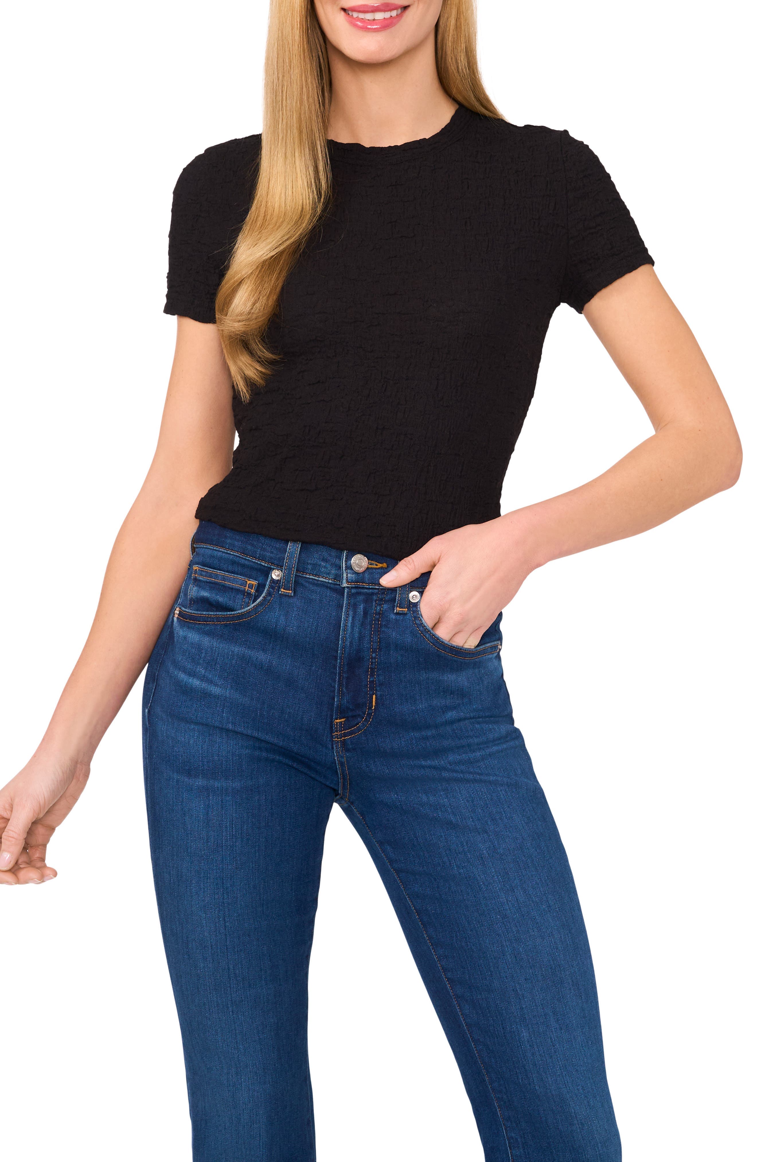 Puckered Knit Baby Tee - image 1