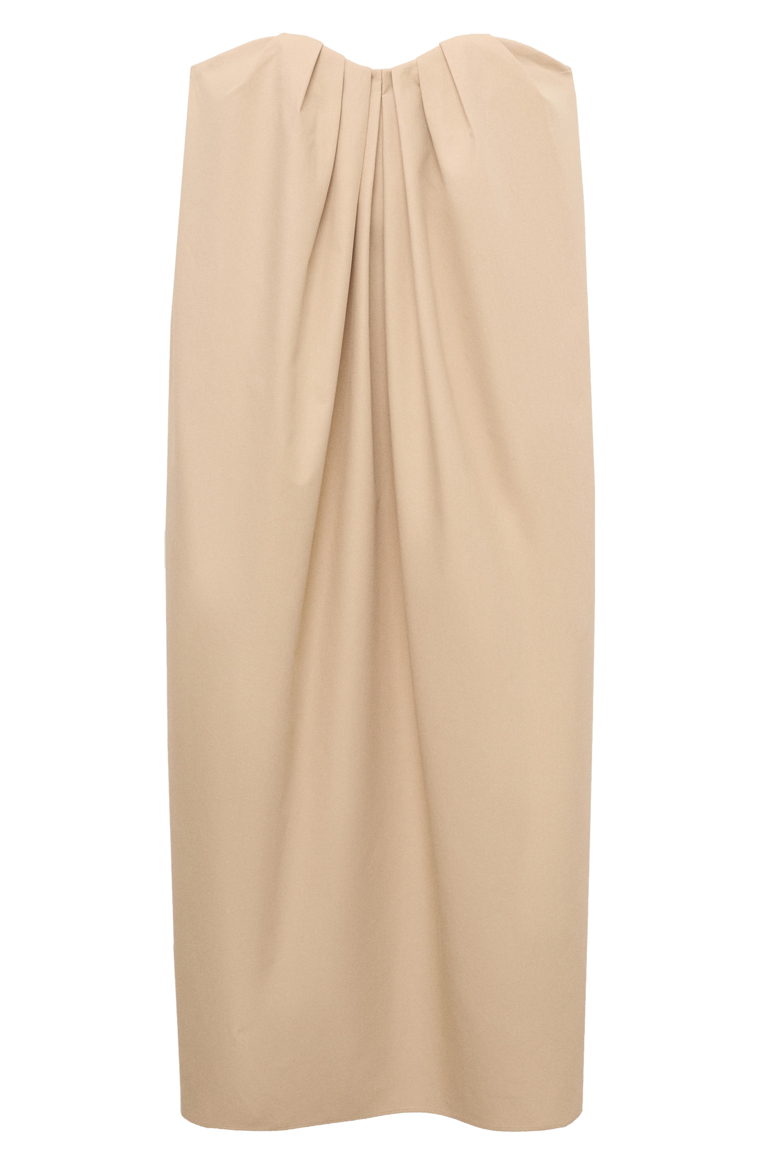 Strapless Pleat Front Dress - image 2