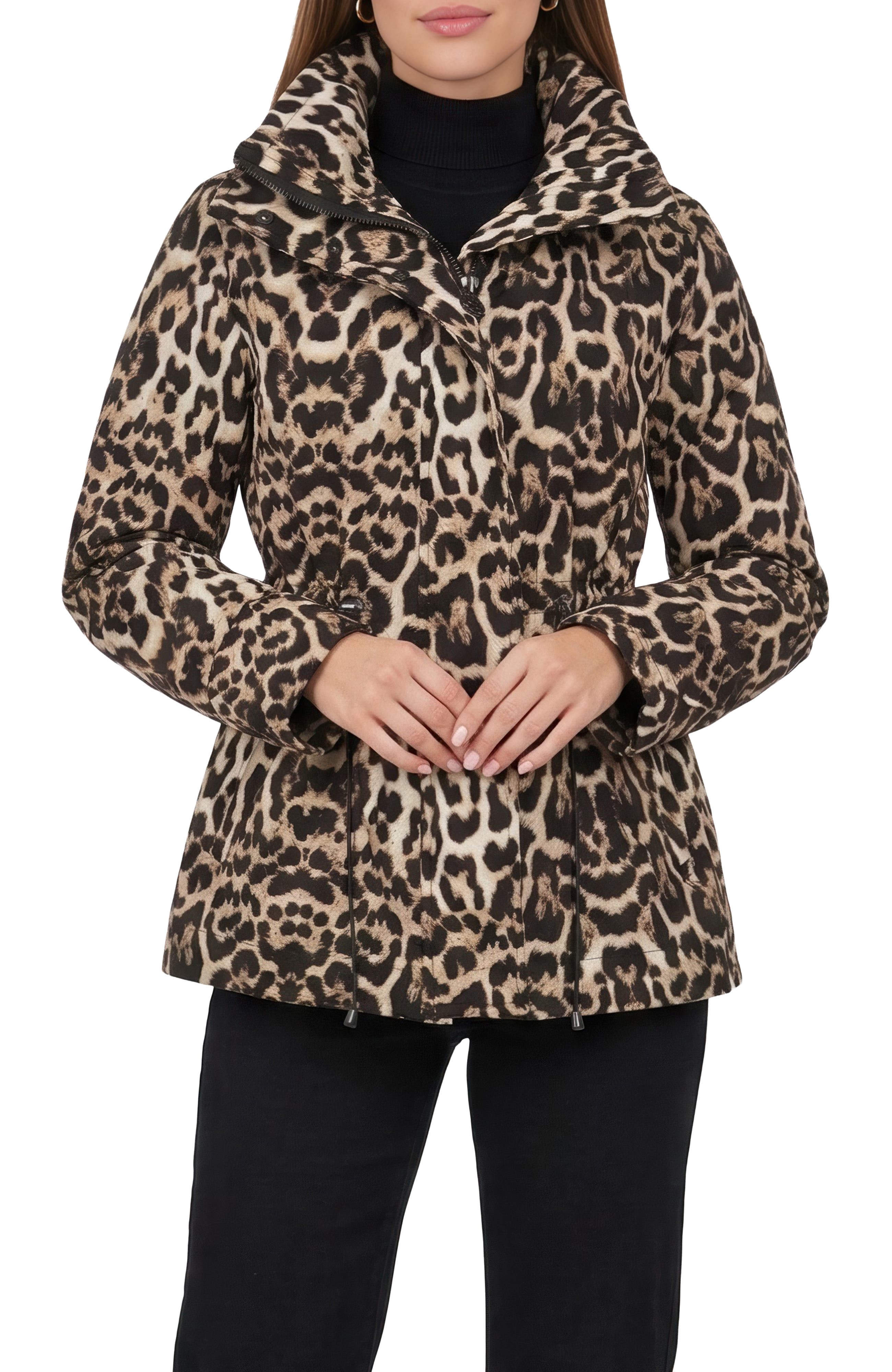 Lightweight Printed Jacket With Concealed Hood - image 1