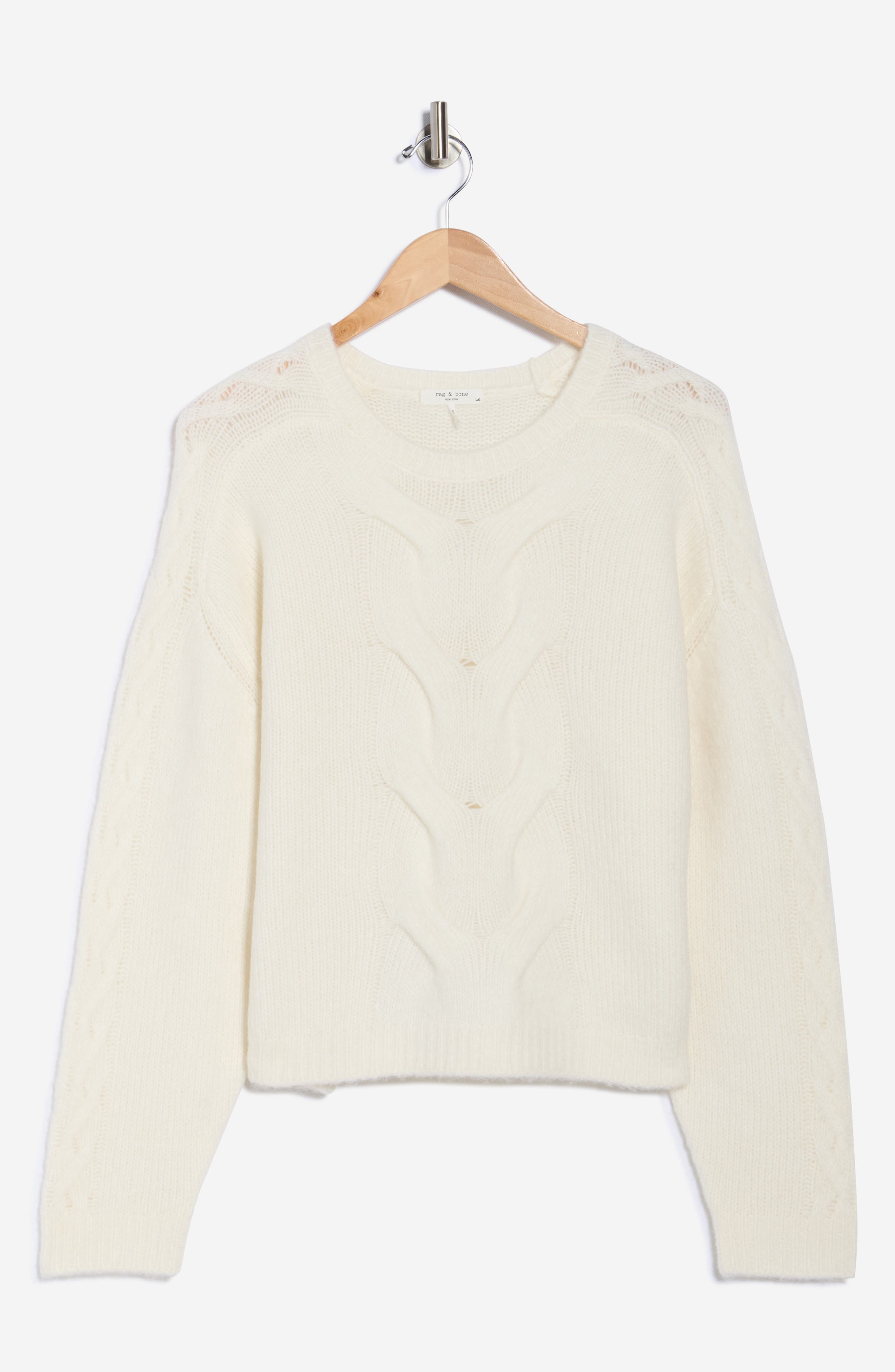 Maia Cable Knit Crop Sweater - image 1