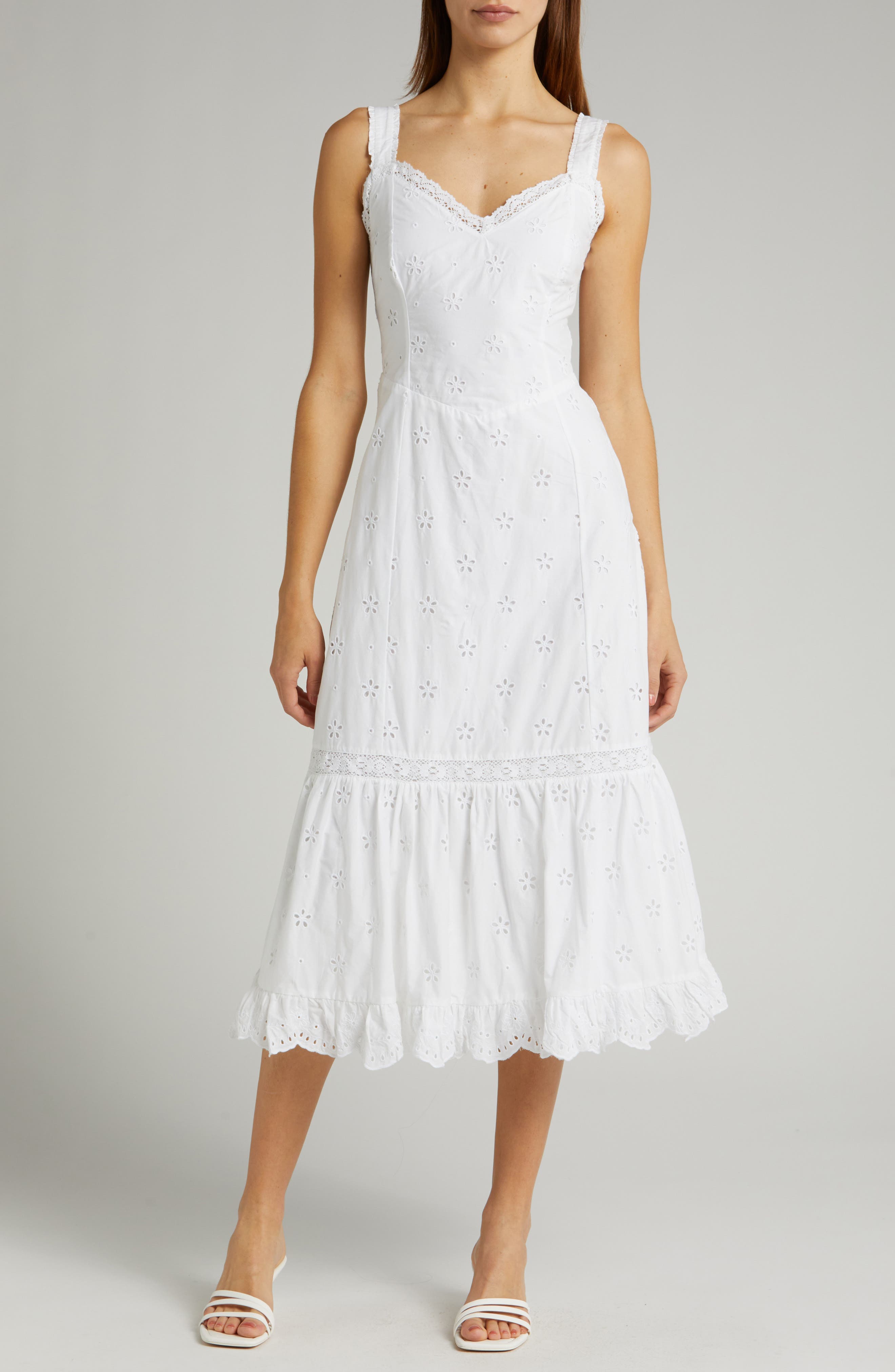 Pallas Eyelet Sleeveless Dress - image 1