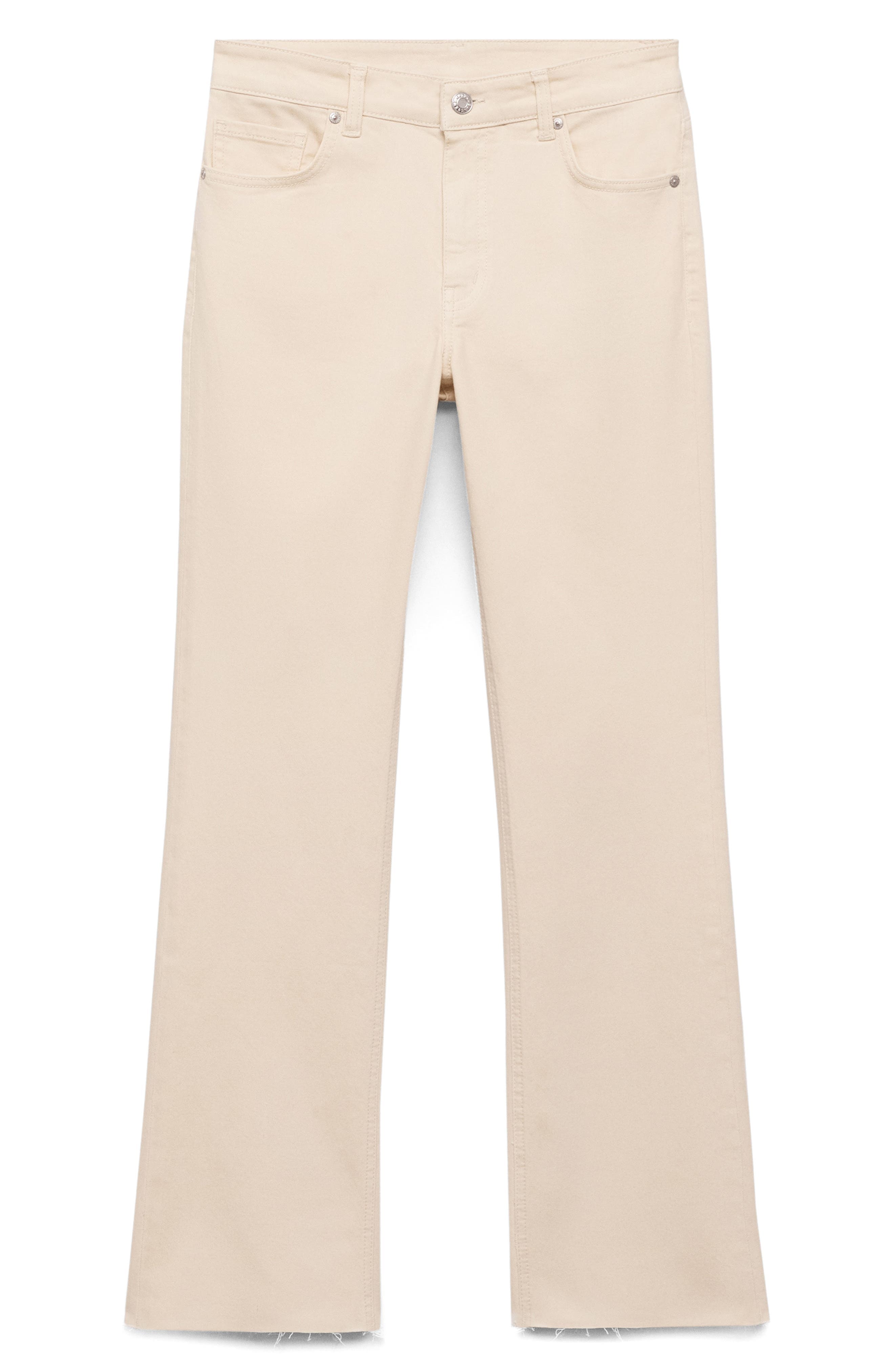 Sienna Raw Hem Crop Flare Jeans - image 1