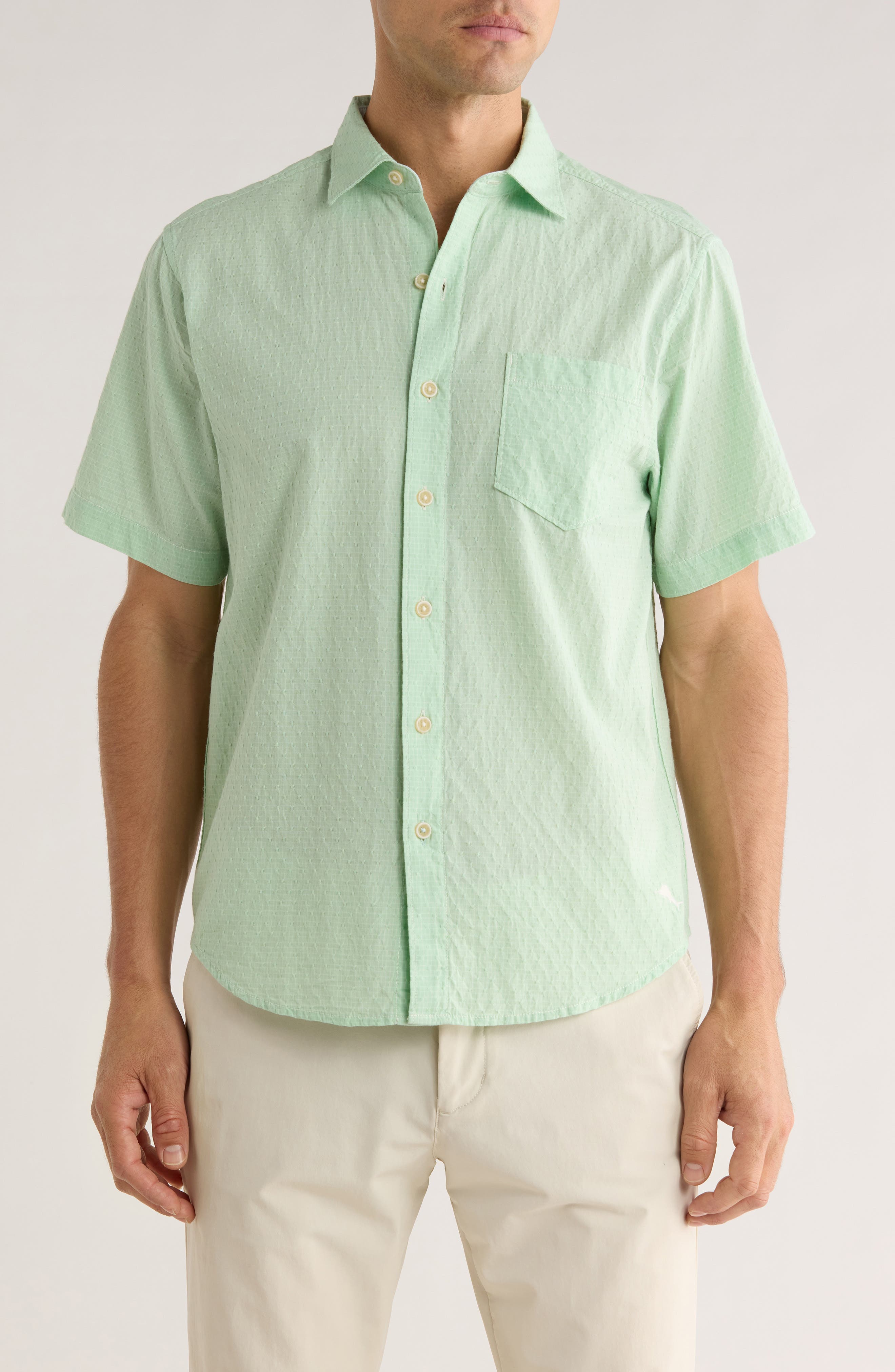 Dockside Dobby Short Sleeve Button-Up Shirt - image 3