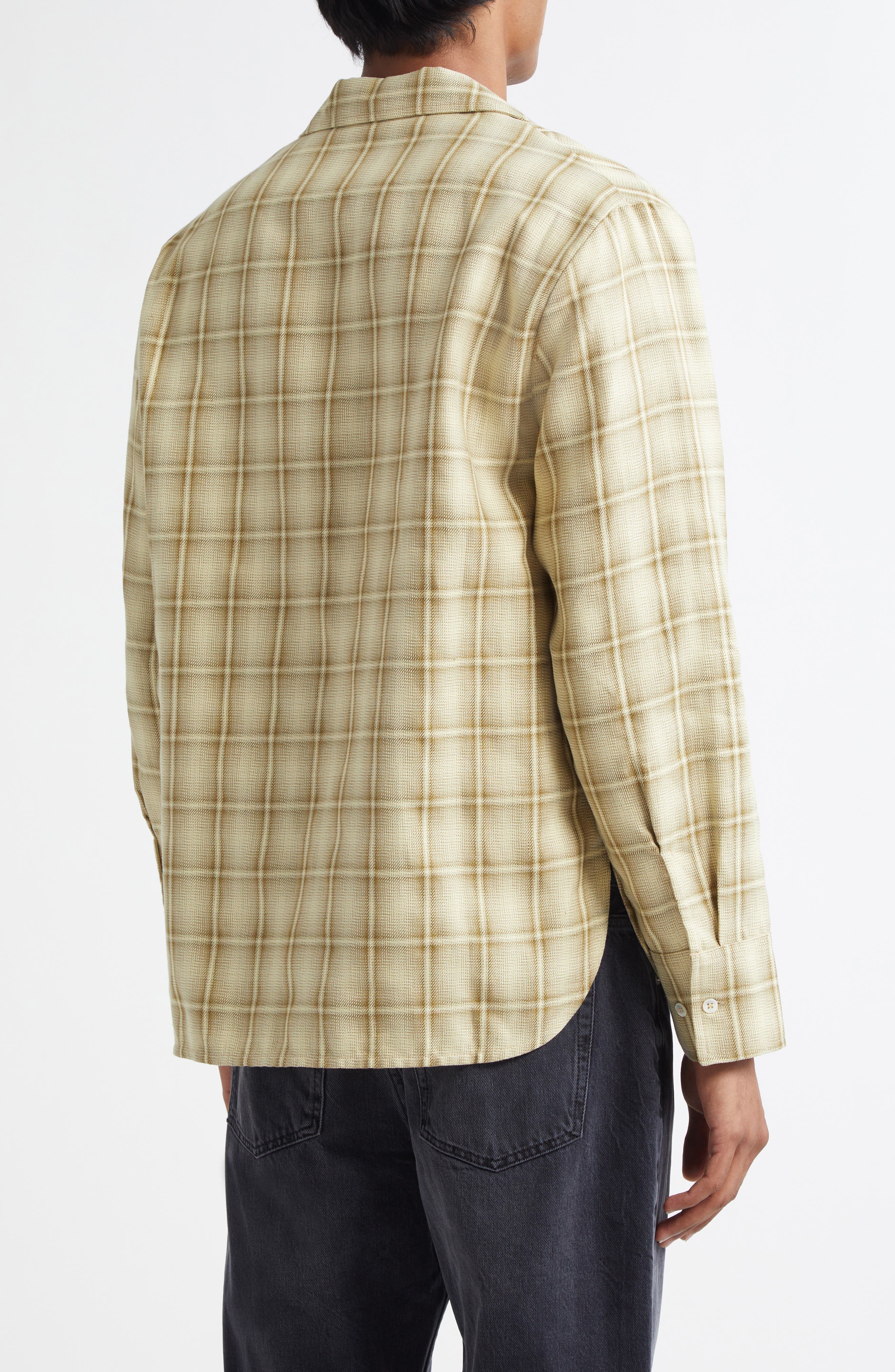 Ignacio Plaid Cotton & Linen Button-Up Shirt - image 2