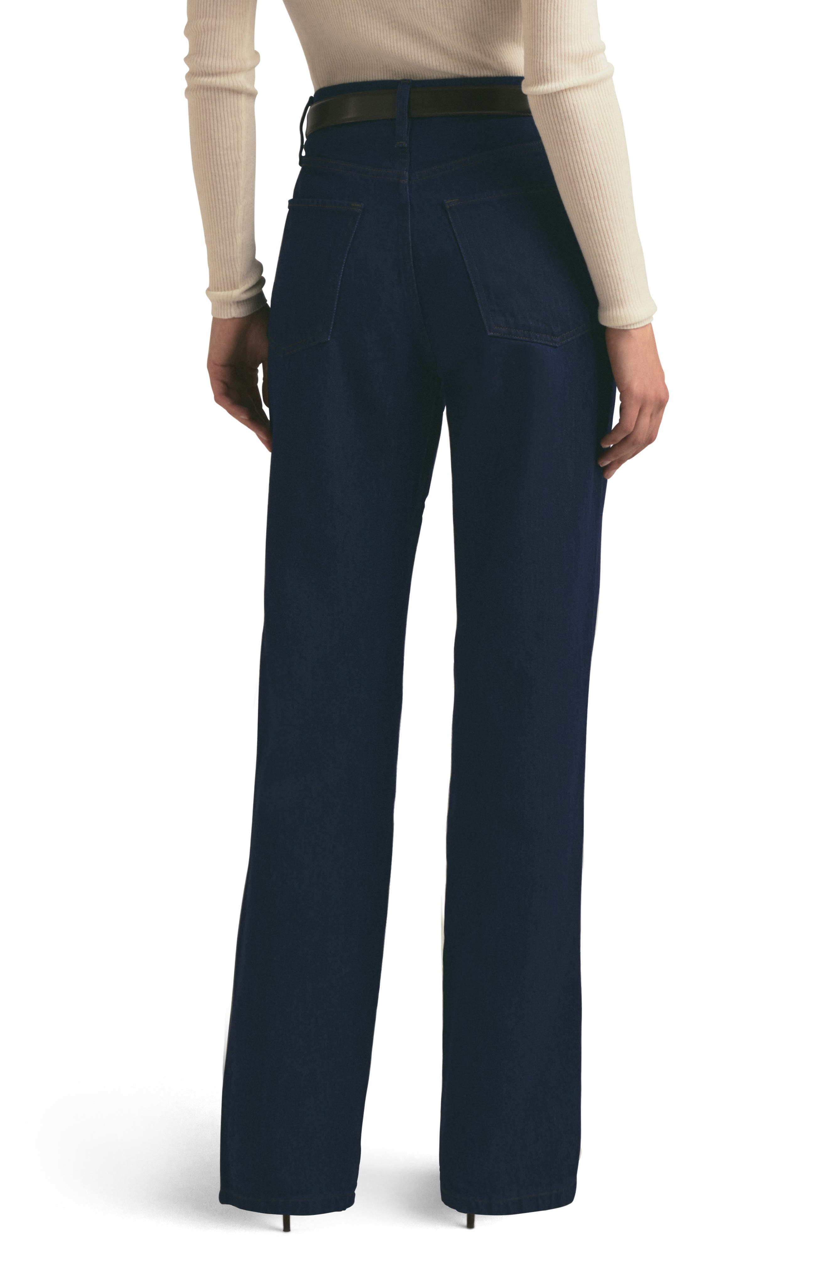 The Jennifer Super High Waist Straight Leg Jeans - image 2