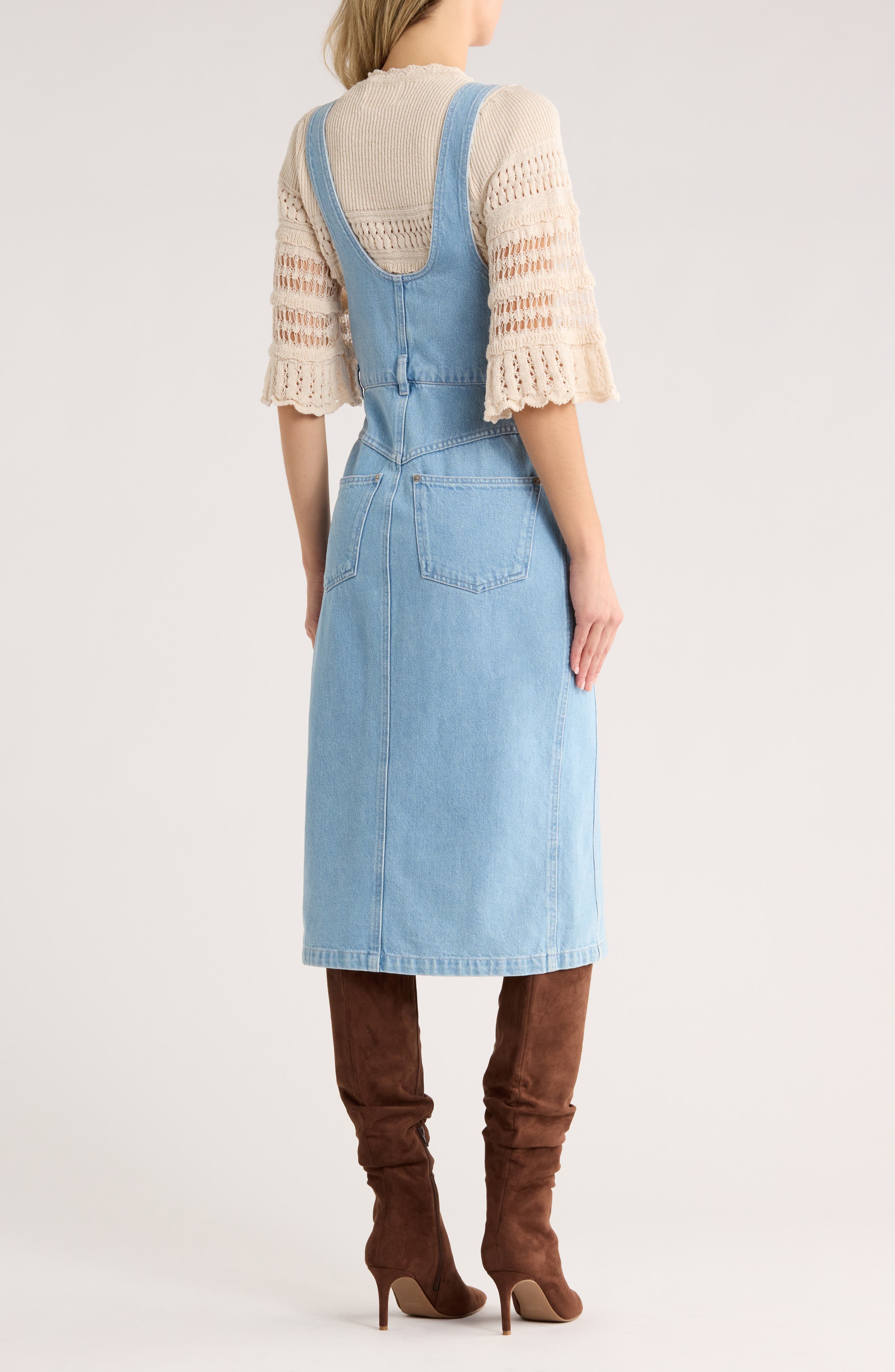 Filipine Pinafore Denim Dress - image 2