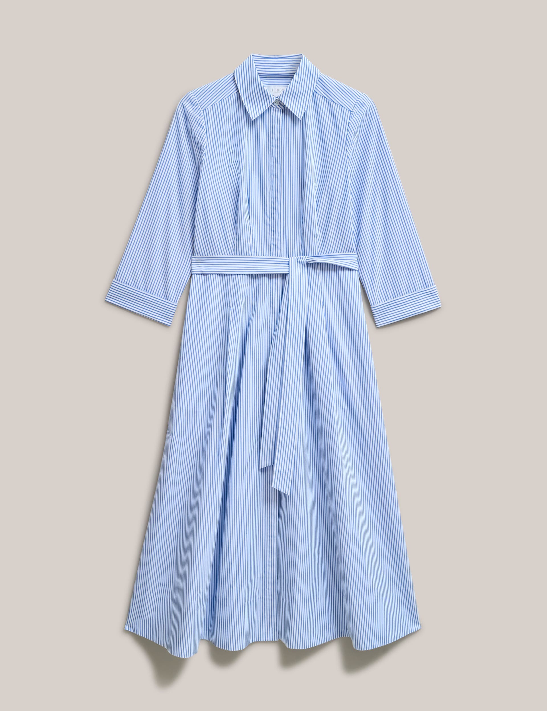 Jane Belted Midi Shirt Dress - image 2