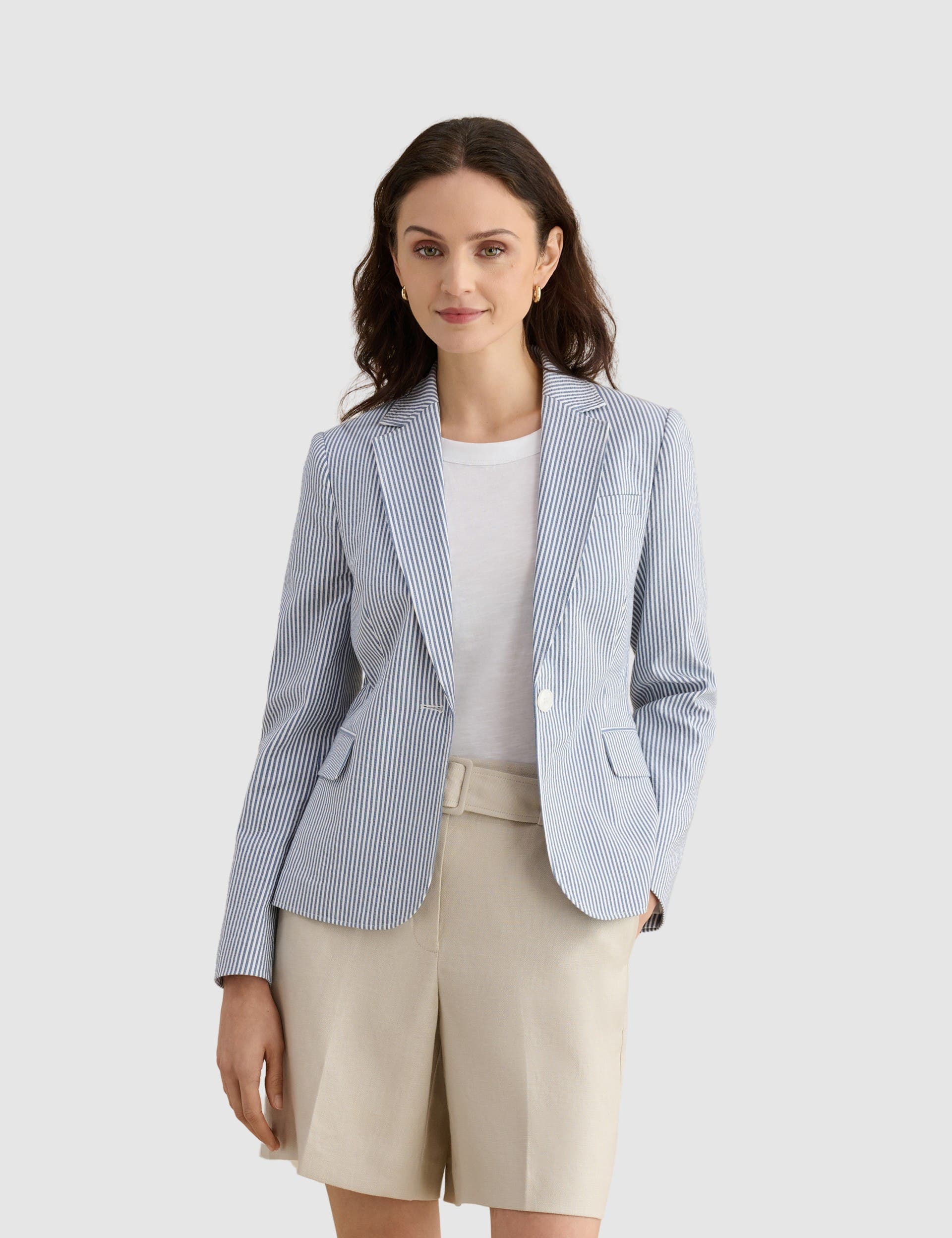 Blake Structured Single-Button Blazer - image 1