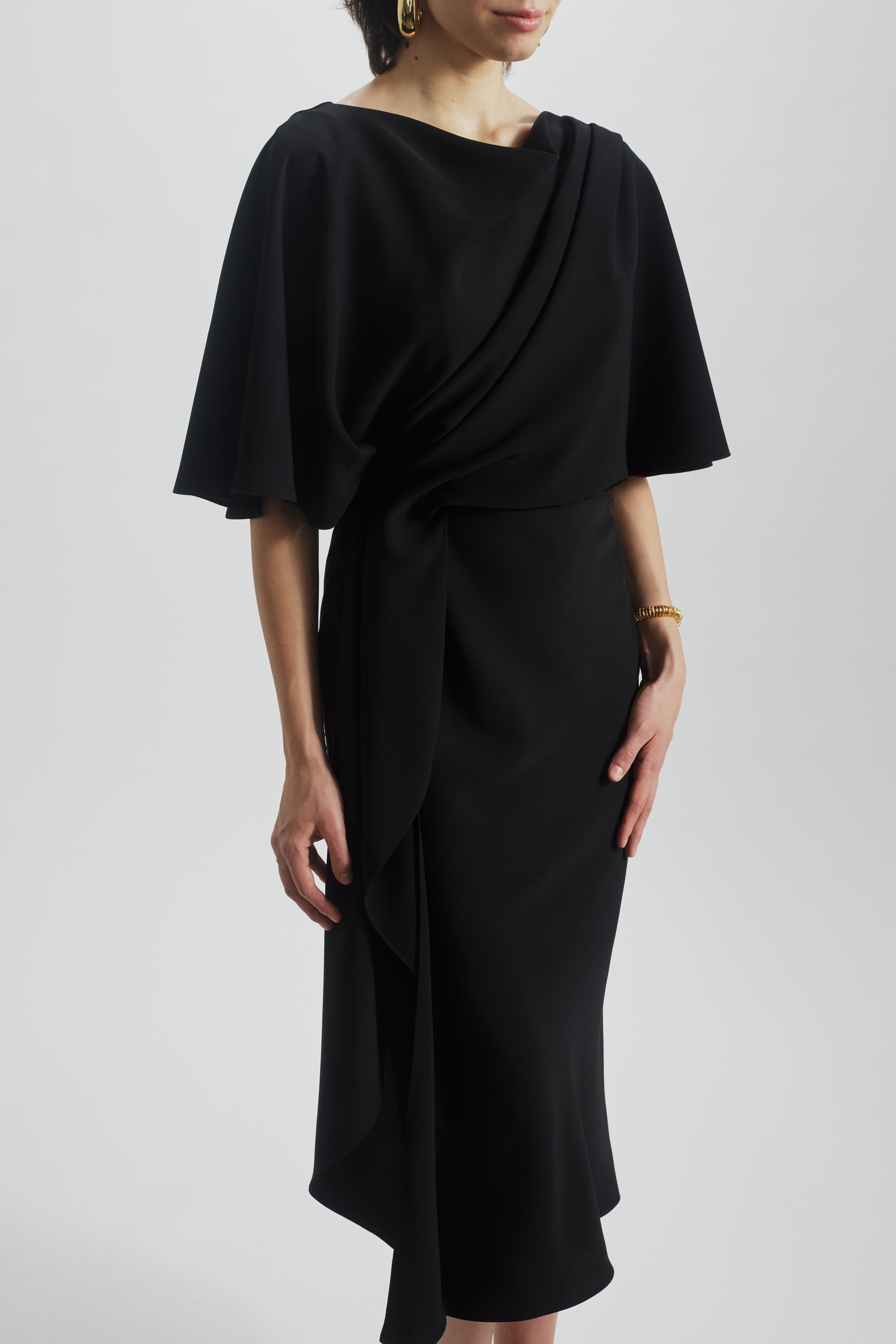 Cascading Drape Dress - image 2