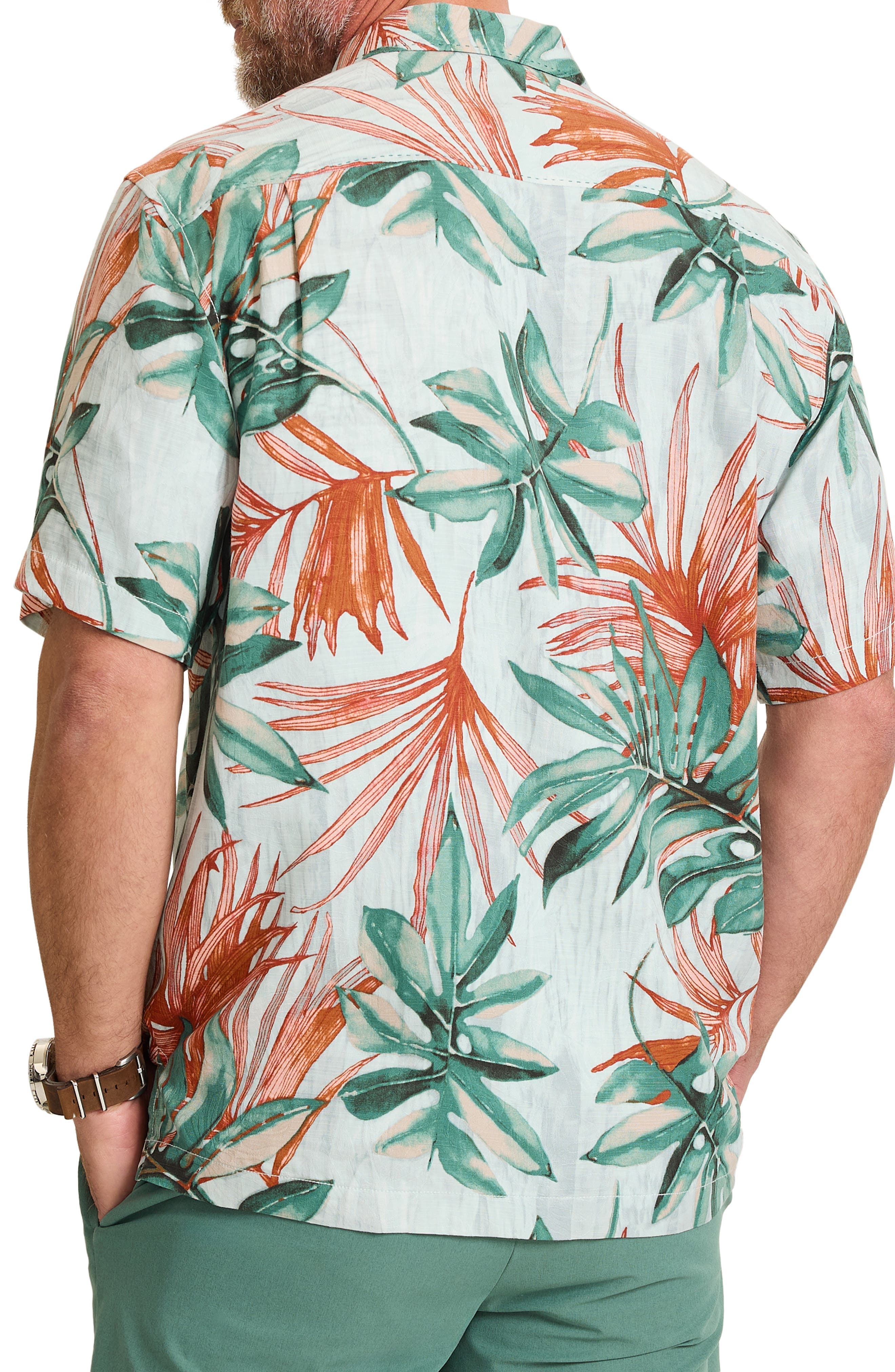 Tidal Fronds Silk Camp Shirt - image 2