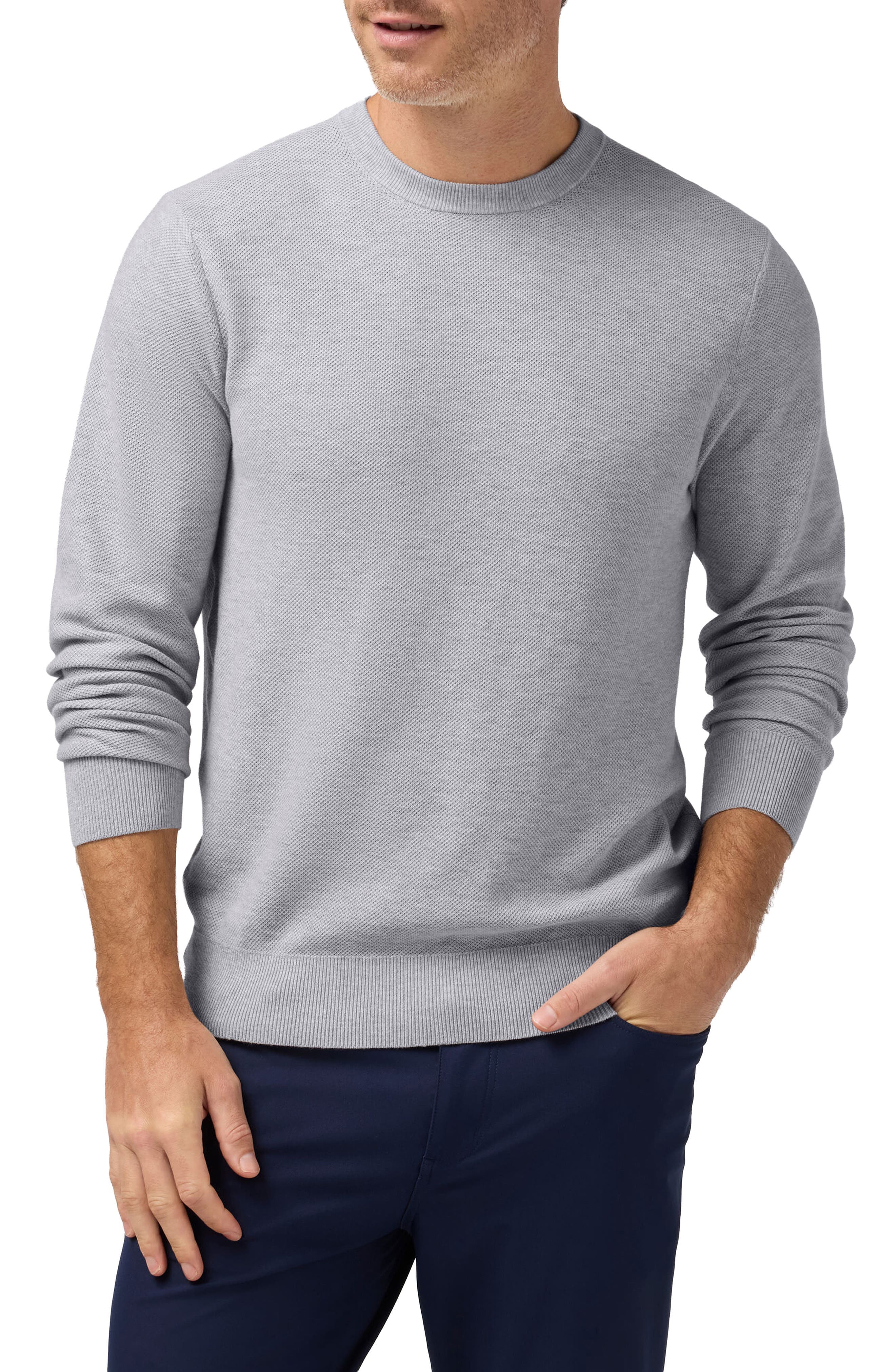 Ashe Crewneck Cotton Blend Performance Sweater - image 1