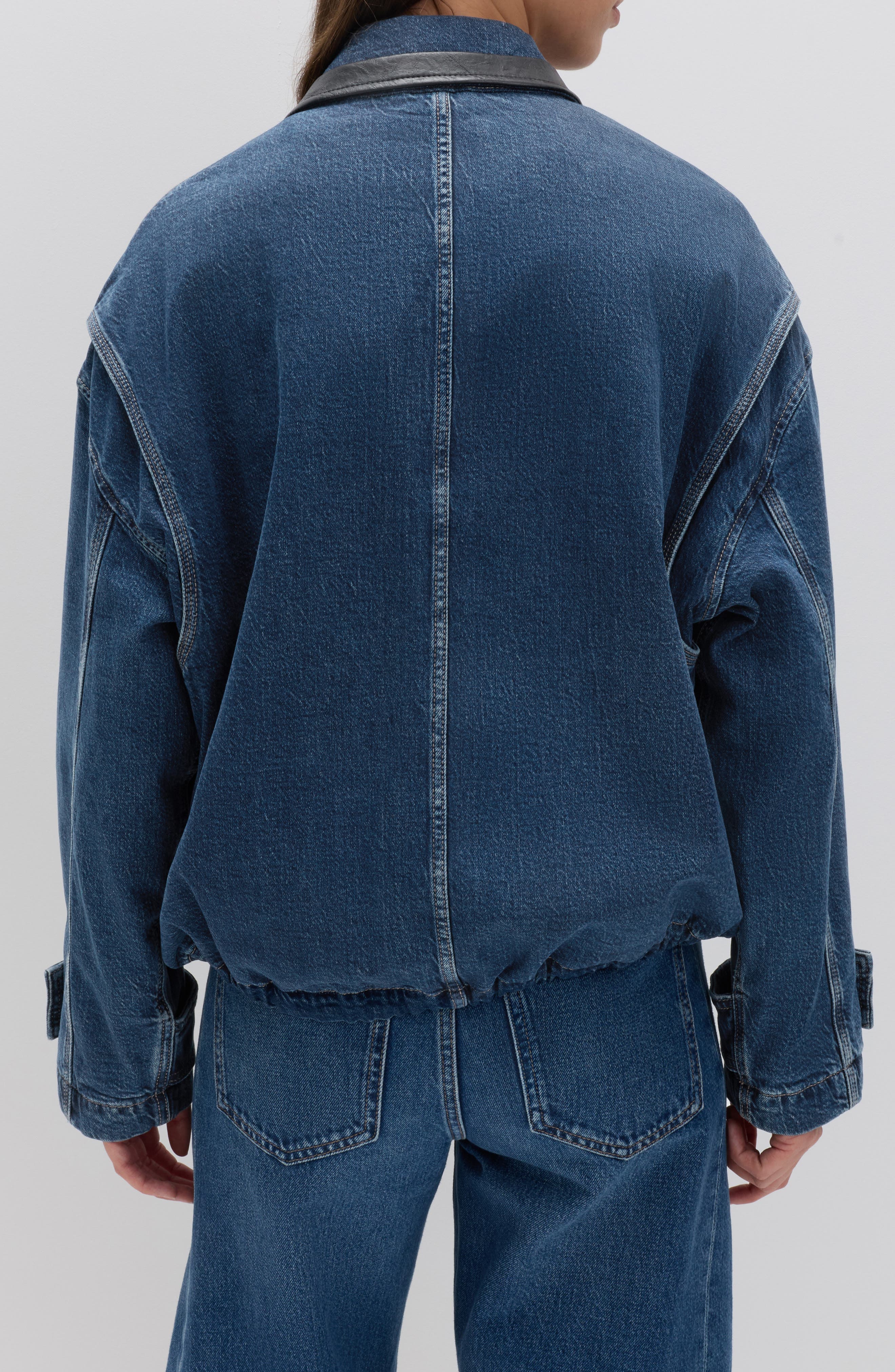 Denim Bomber Jacket - image 2