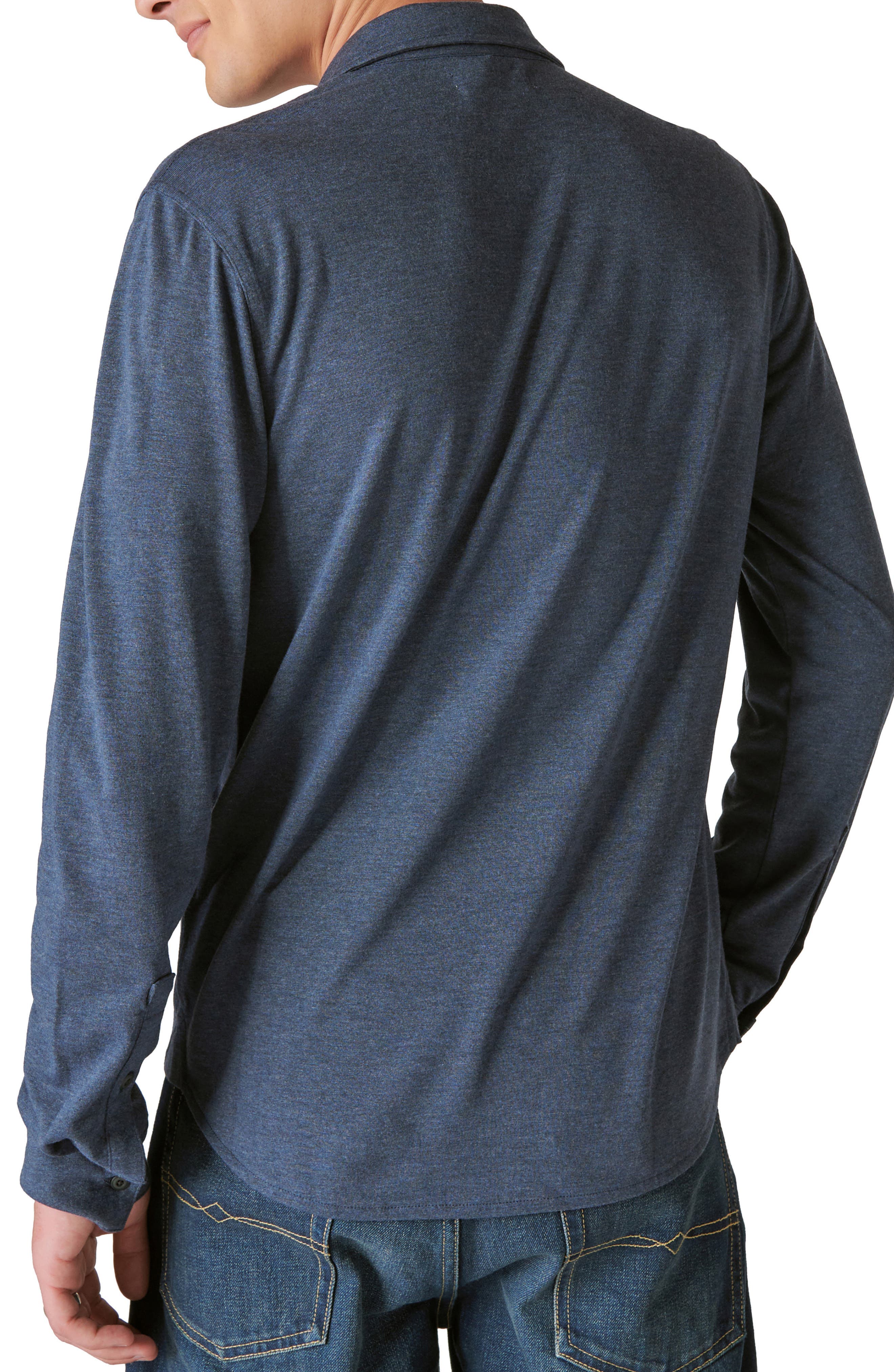Knit Button-Up Shirt - image 2