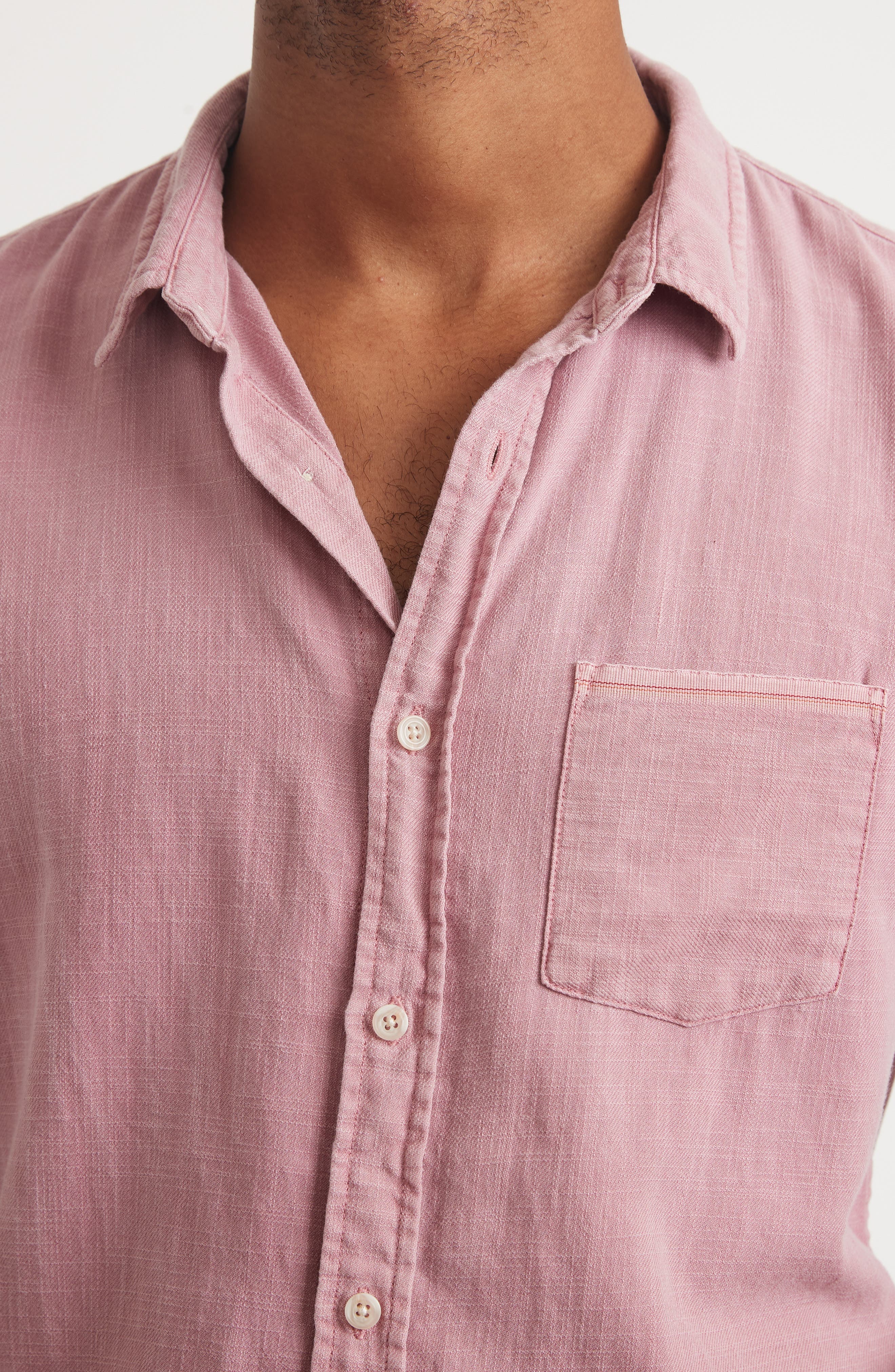 Selvage Pocket Short Sleeve Button-Up Shirt - image 2