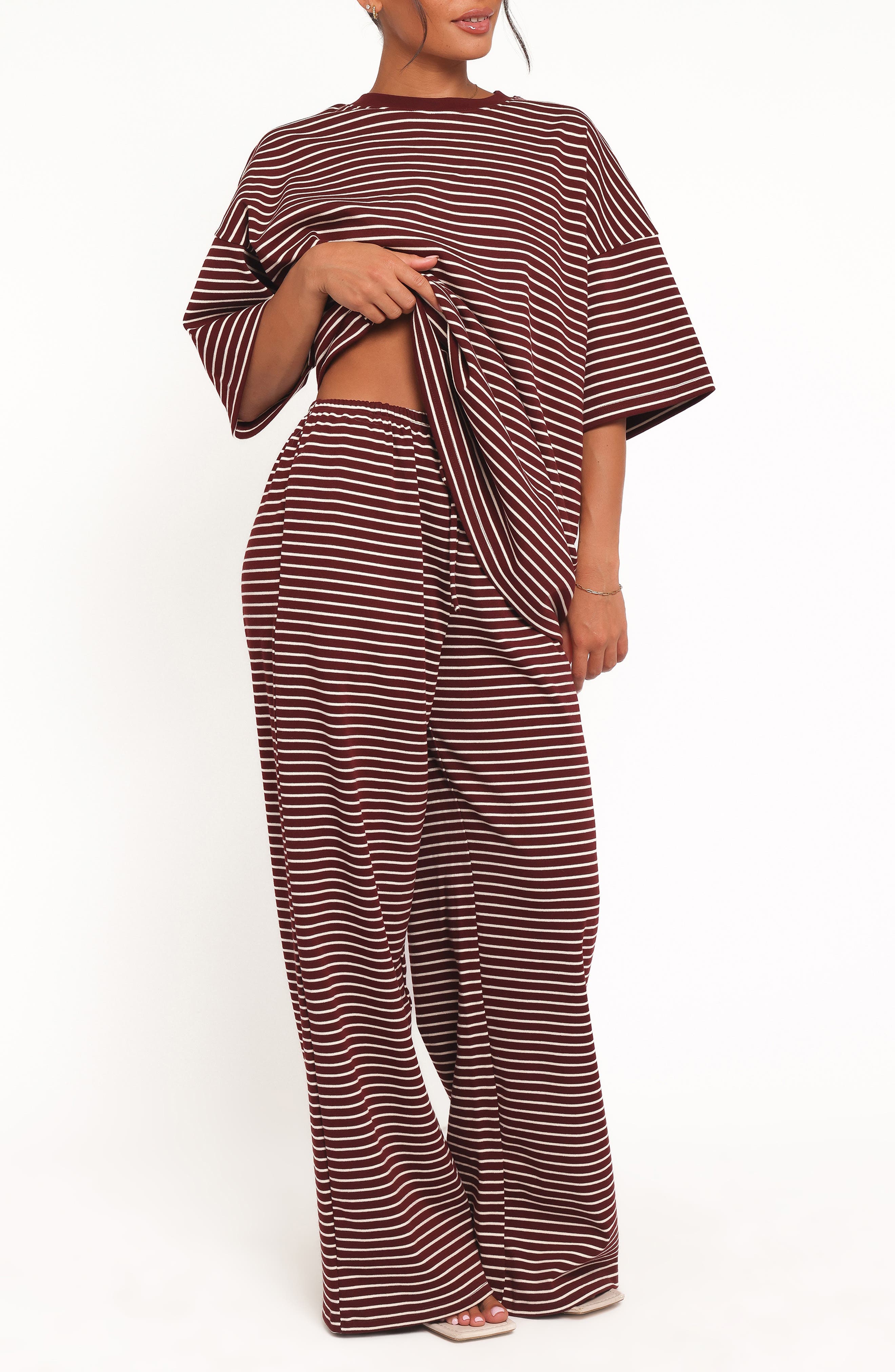 Wilda Stripe Wide Leg Pants - image 1