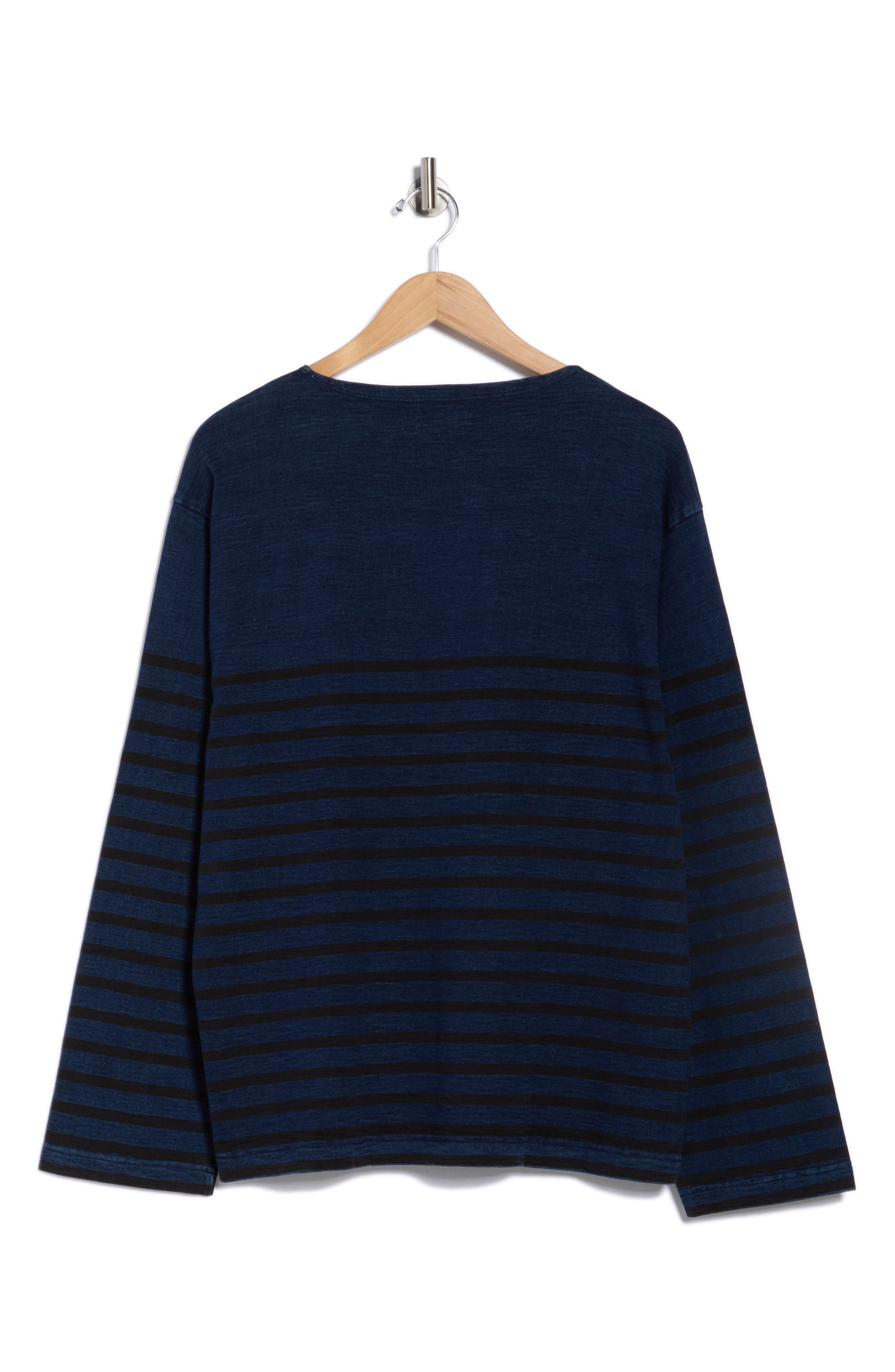 Stripe Cotton Crewneck Polo - image 2