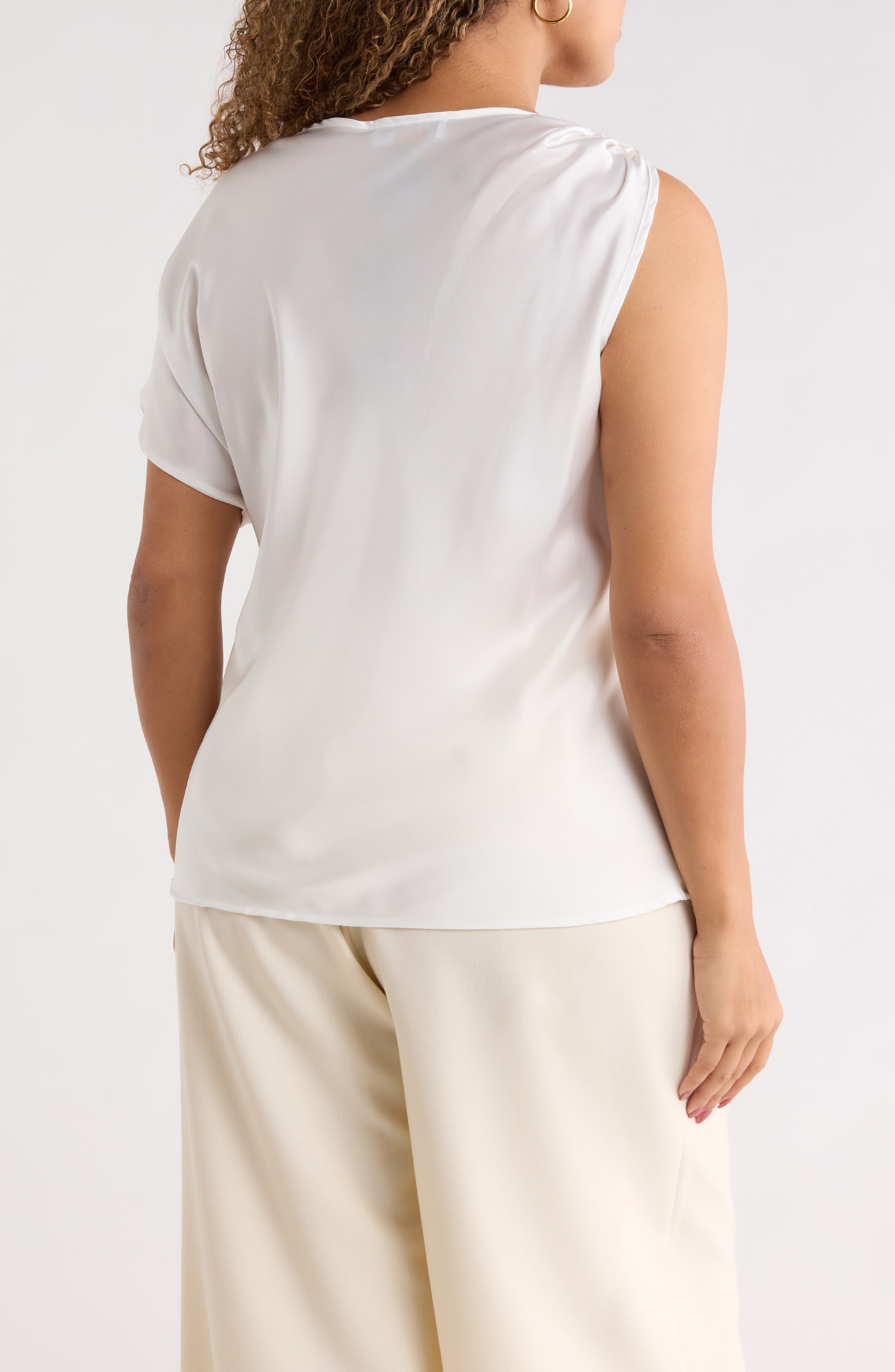 Asymmetric Satin Top - image 4