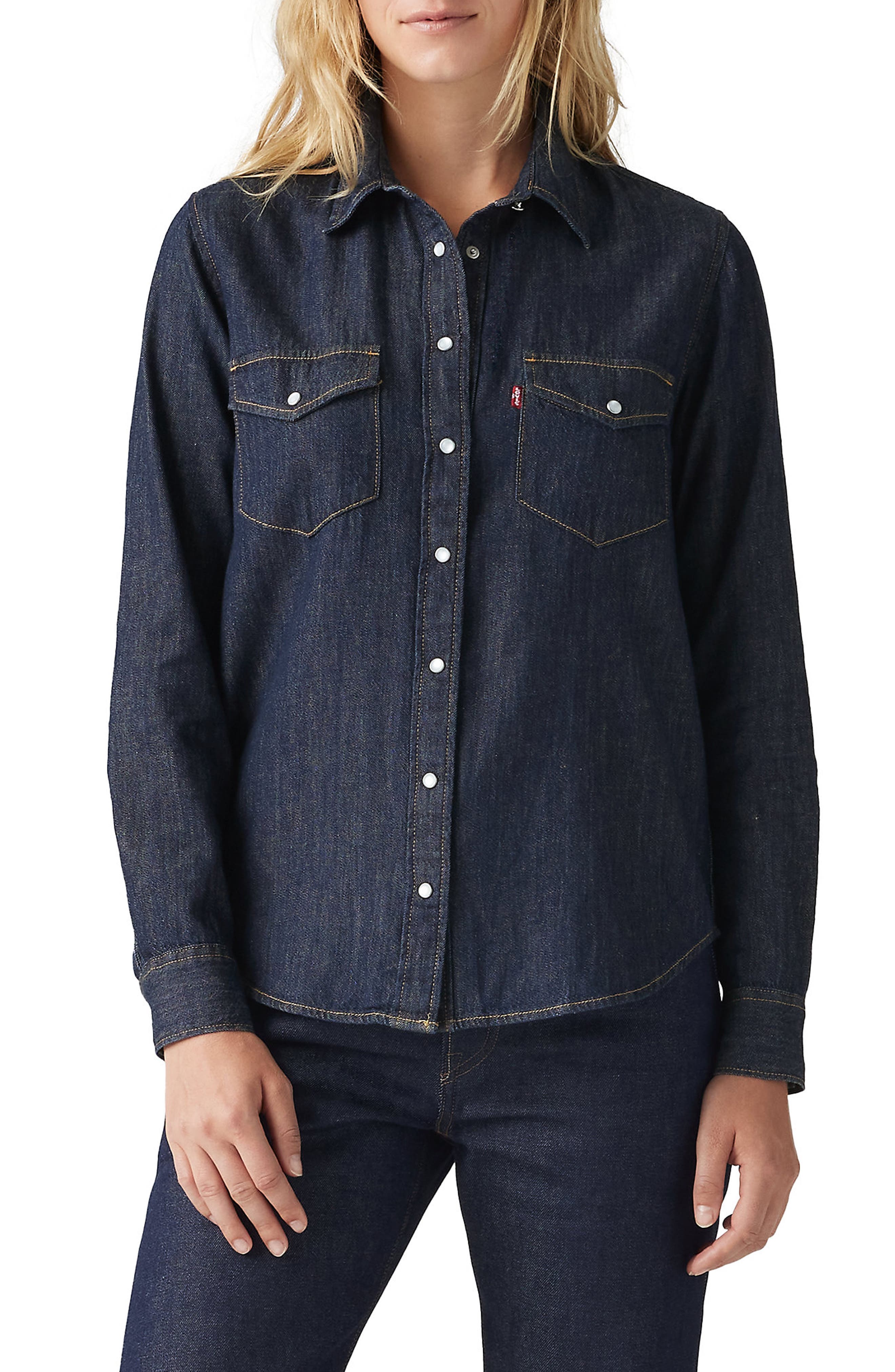 Iconic Western Denim Snap-Up Shirt - image 1