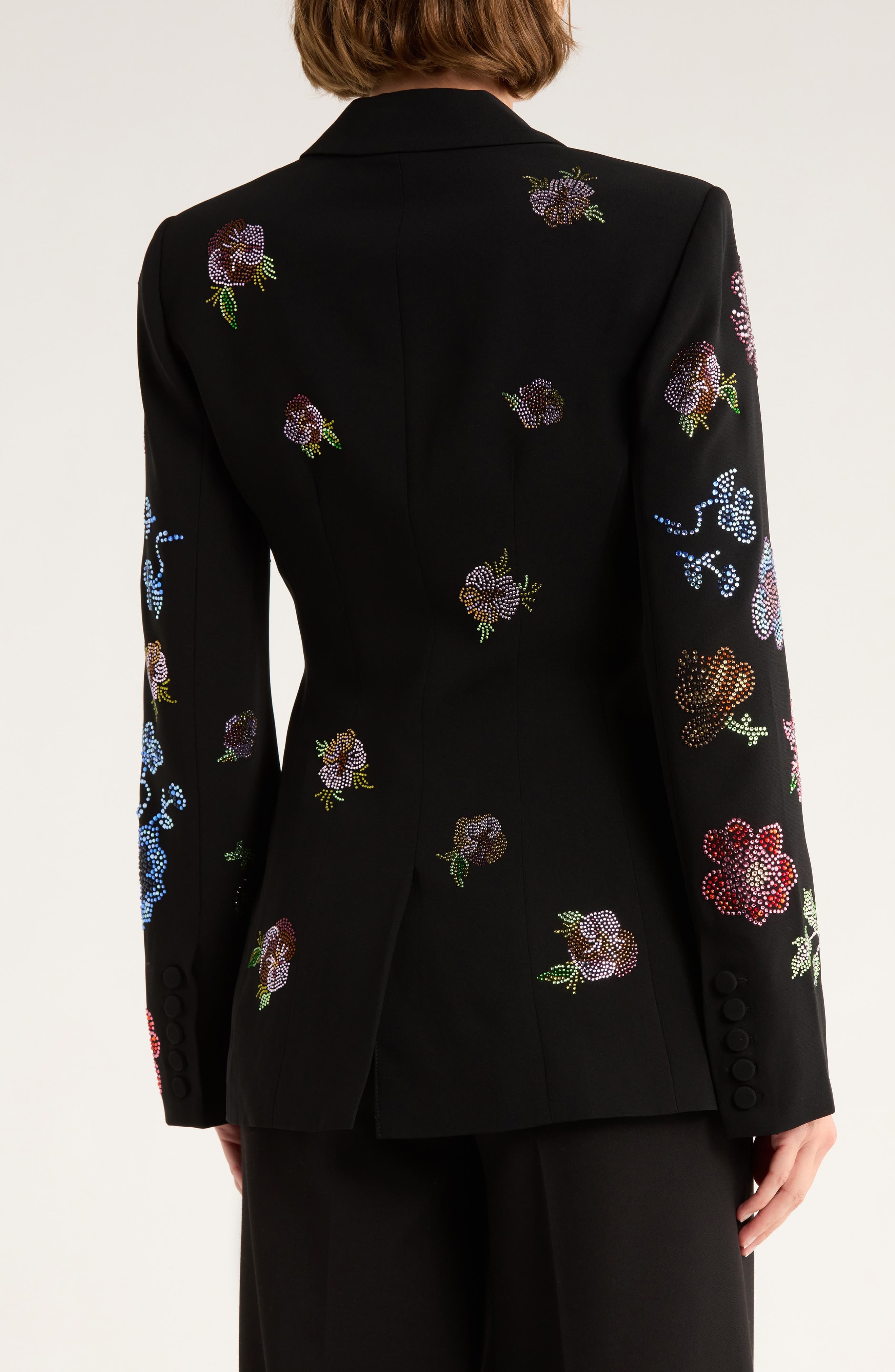 Cheyenne Pansy Garden Beaded Jacket - image 2