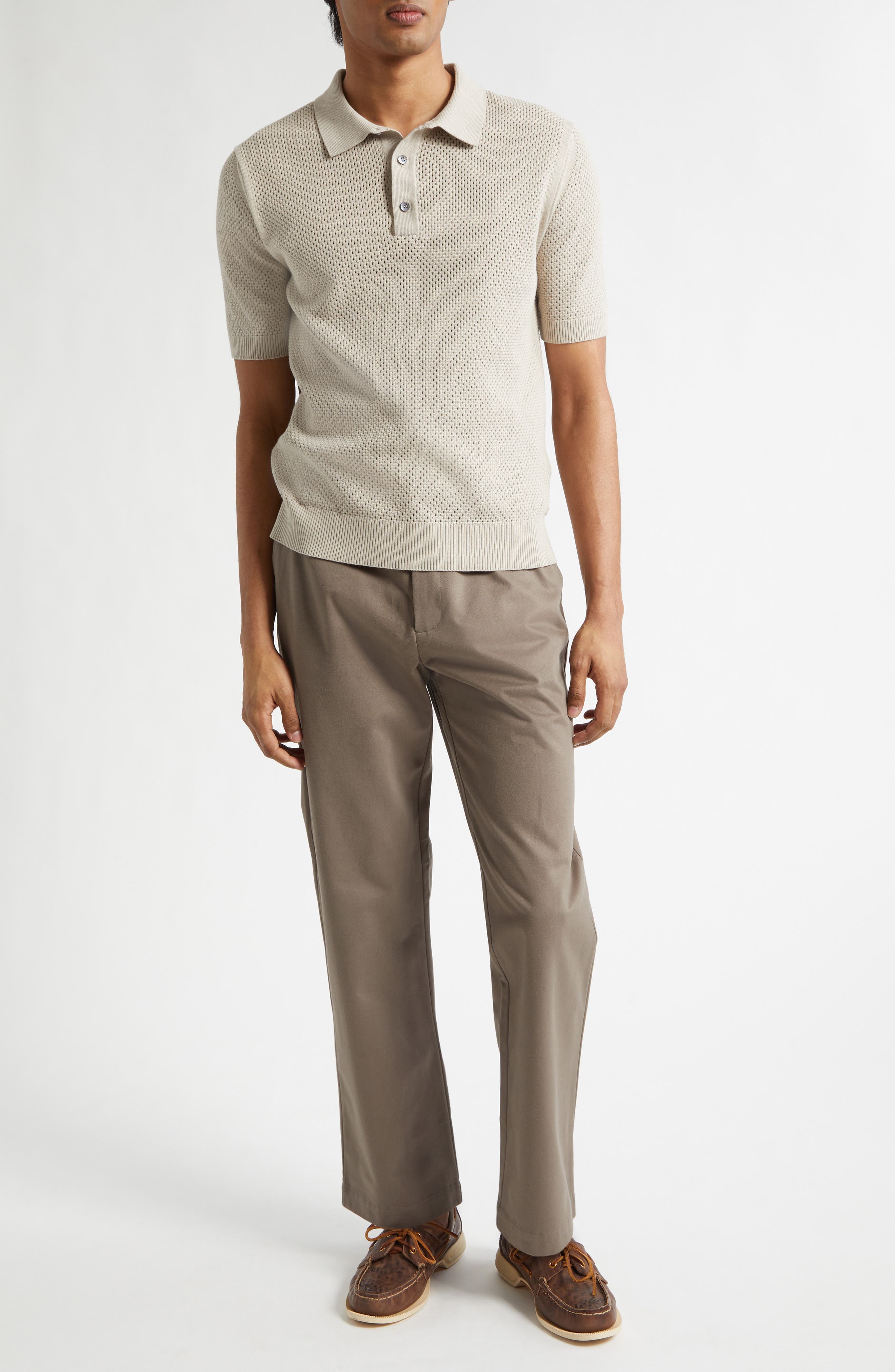 Cotton Mesh Polo - image 2