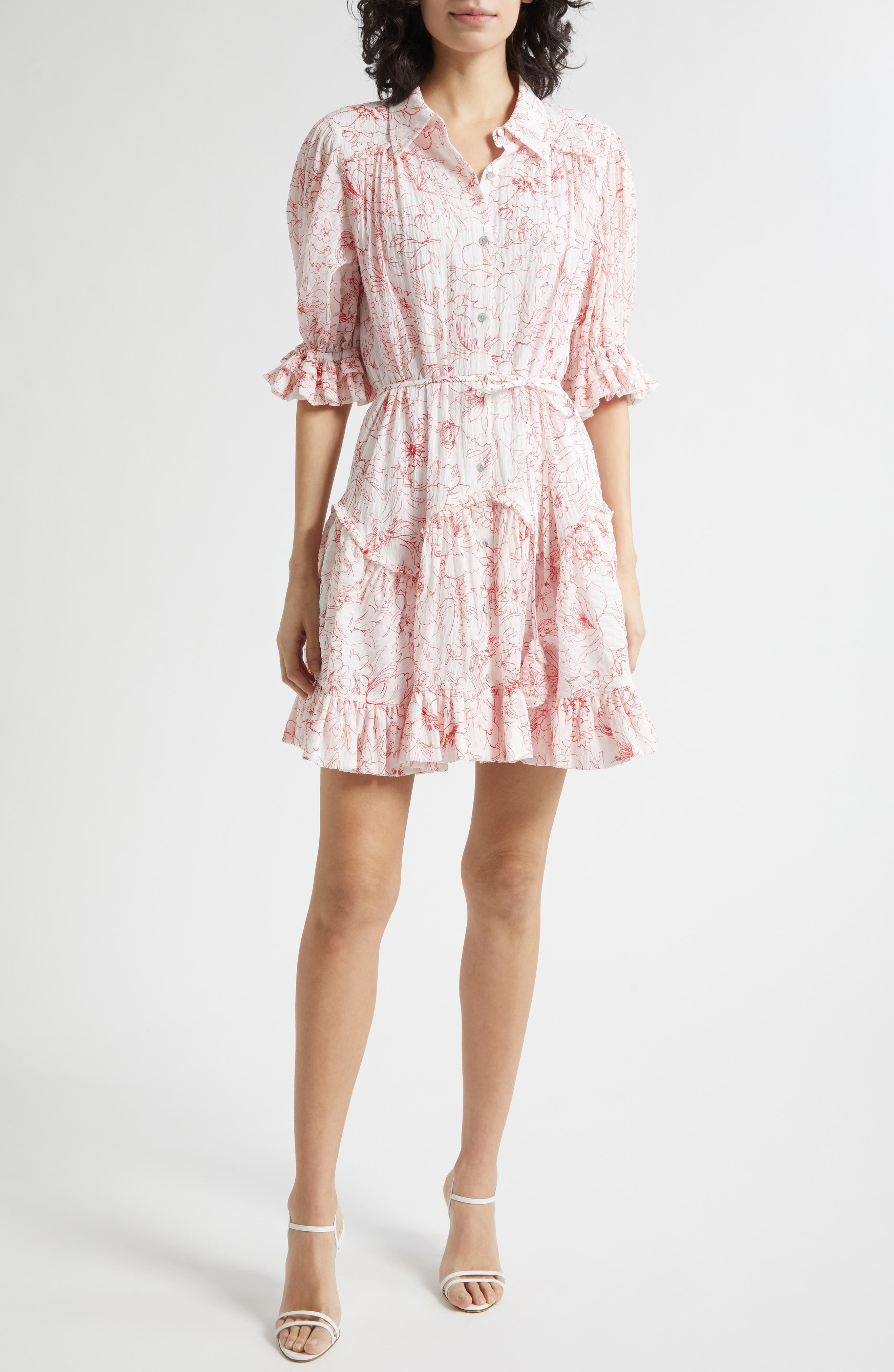 Gwendoline Garden Doodle Shirtdress - image 1