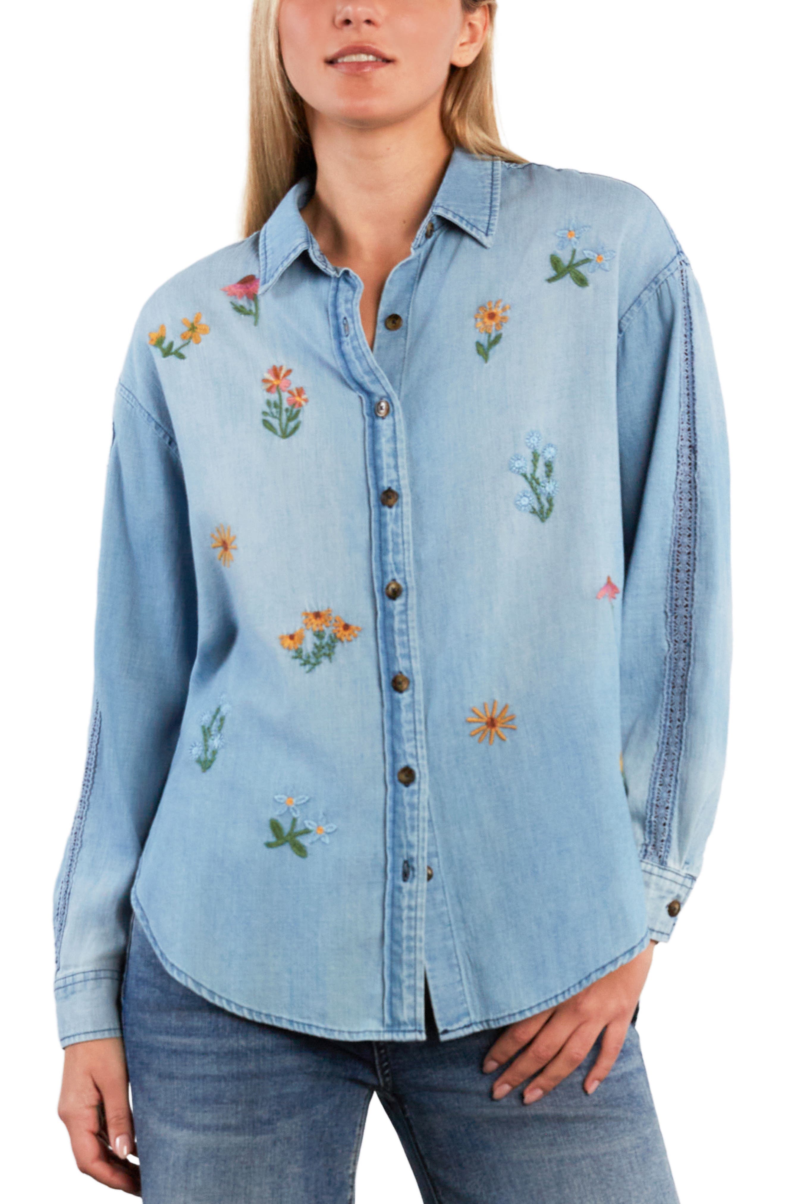 Wild Blossom Embroidered Shirt - image 3