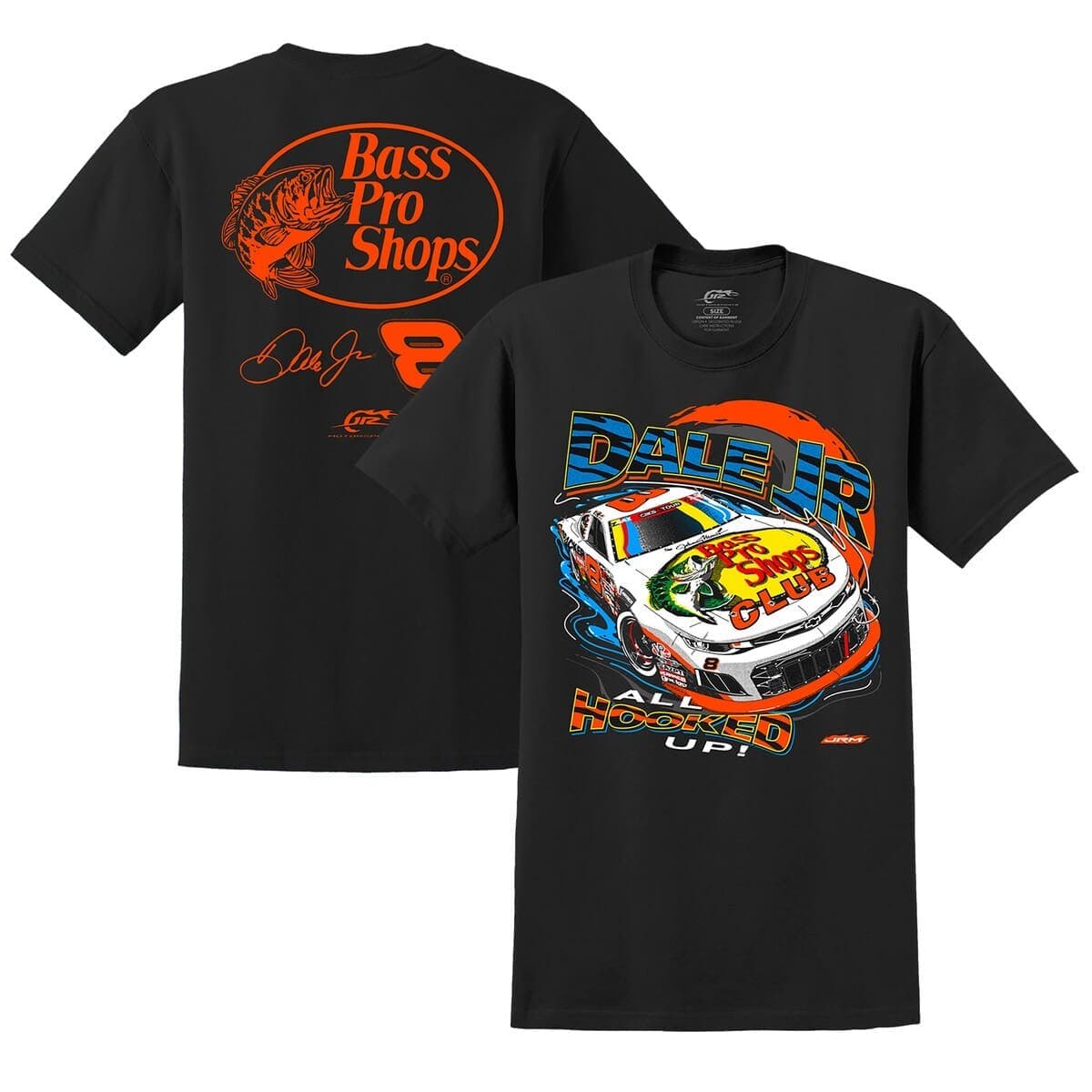 Men's JR Motorsports Official Team Apparel  Black Dale Earnhardt Jr. Bass Pro Shops Car T-Shirt - image 1