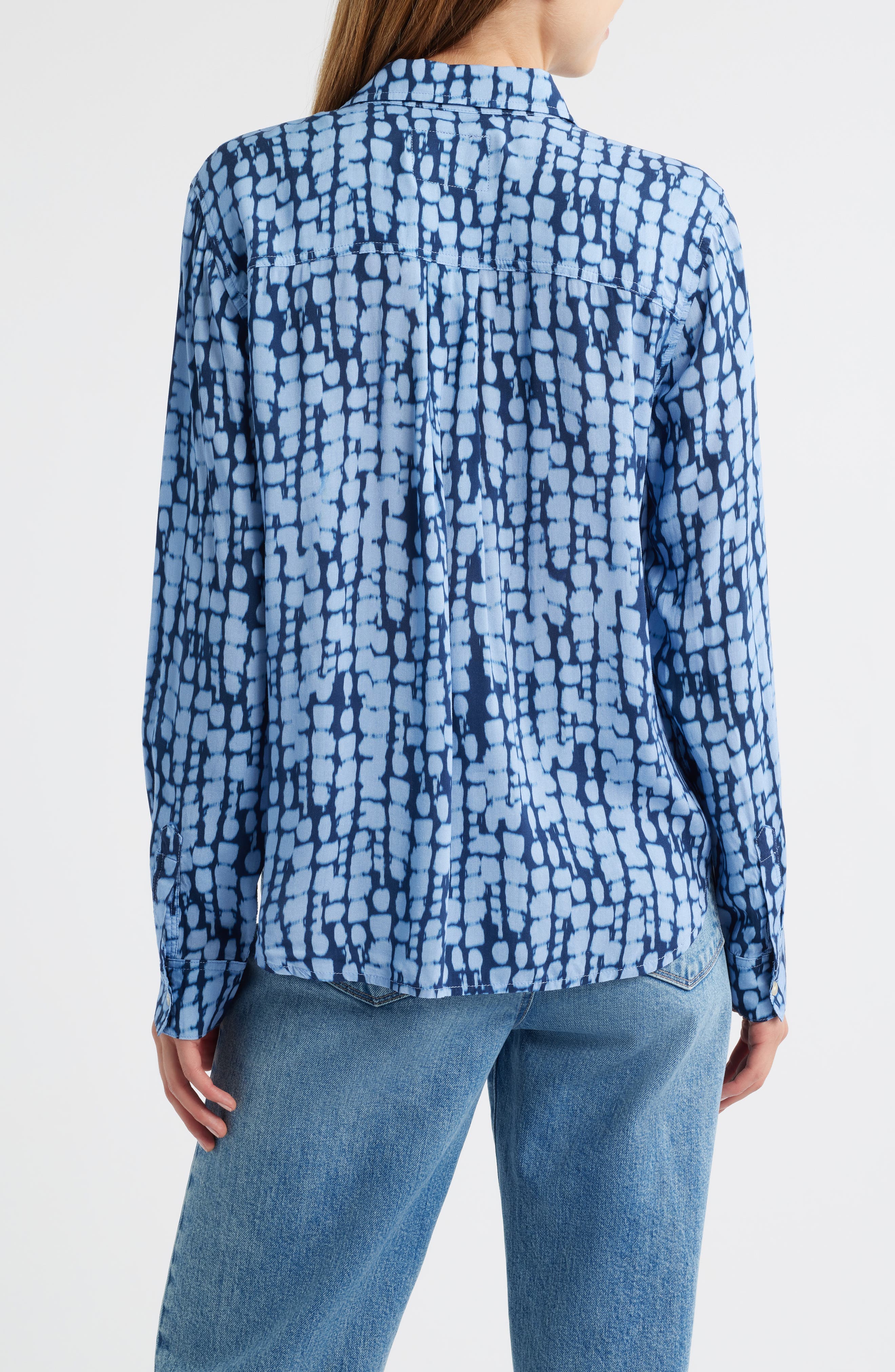 Josephine Ikat Print Button-Up Shirt - image 2