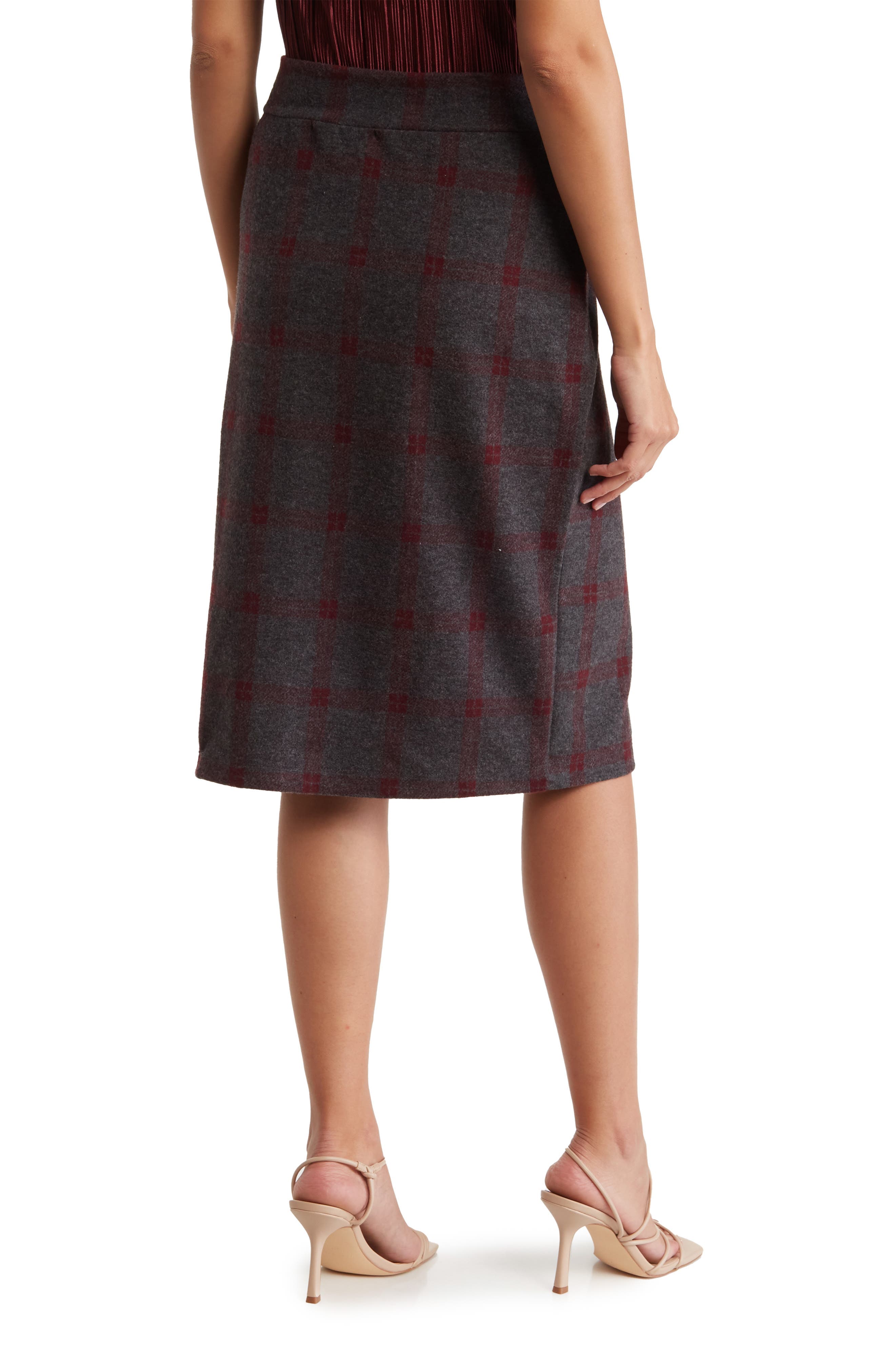 Plaid Pencil Skirt - image 2