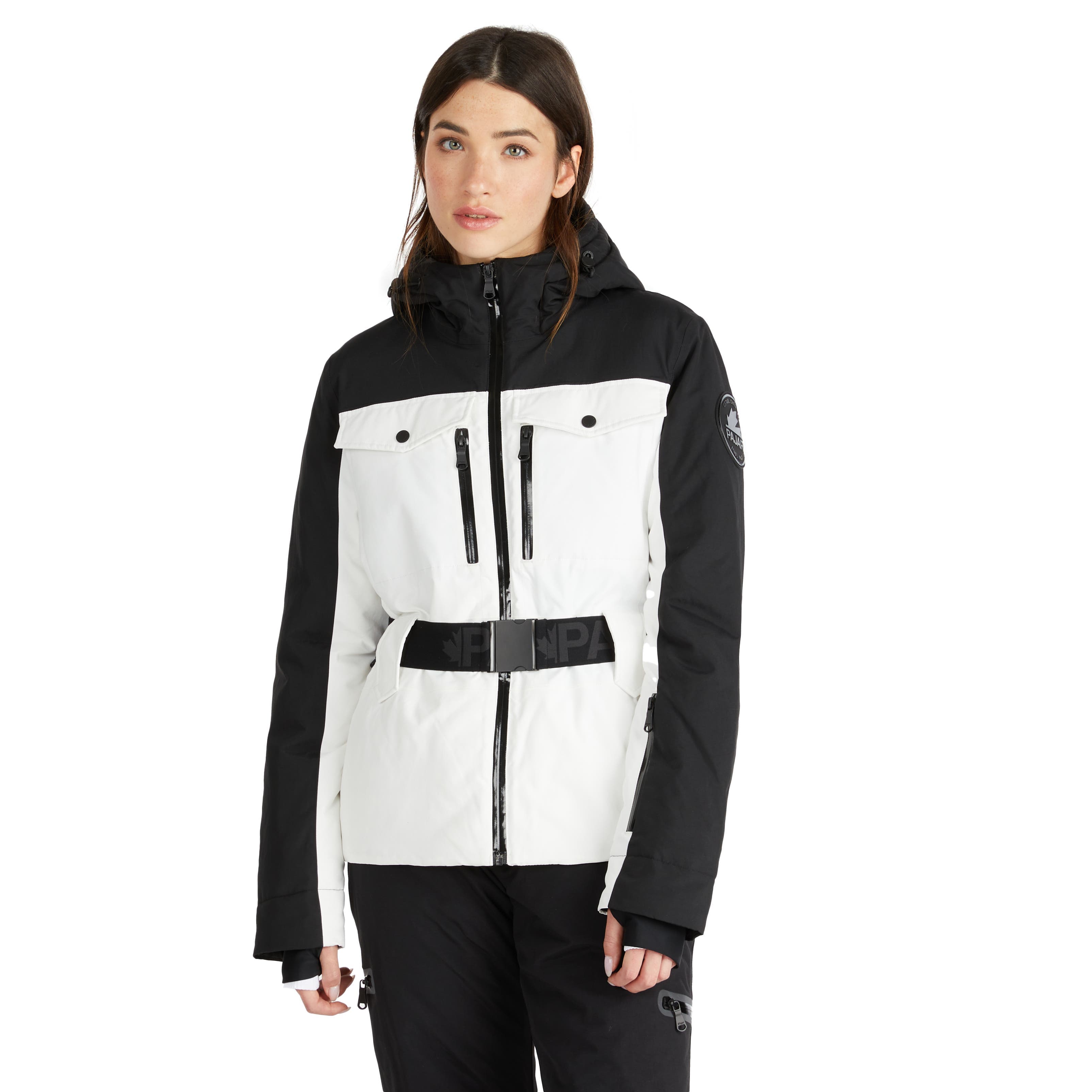 Gabbi Belted Ski Jacket with Fixed Hood - image 1