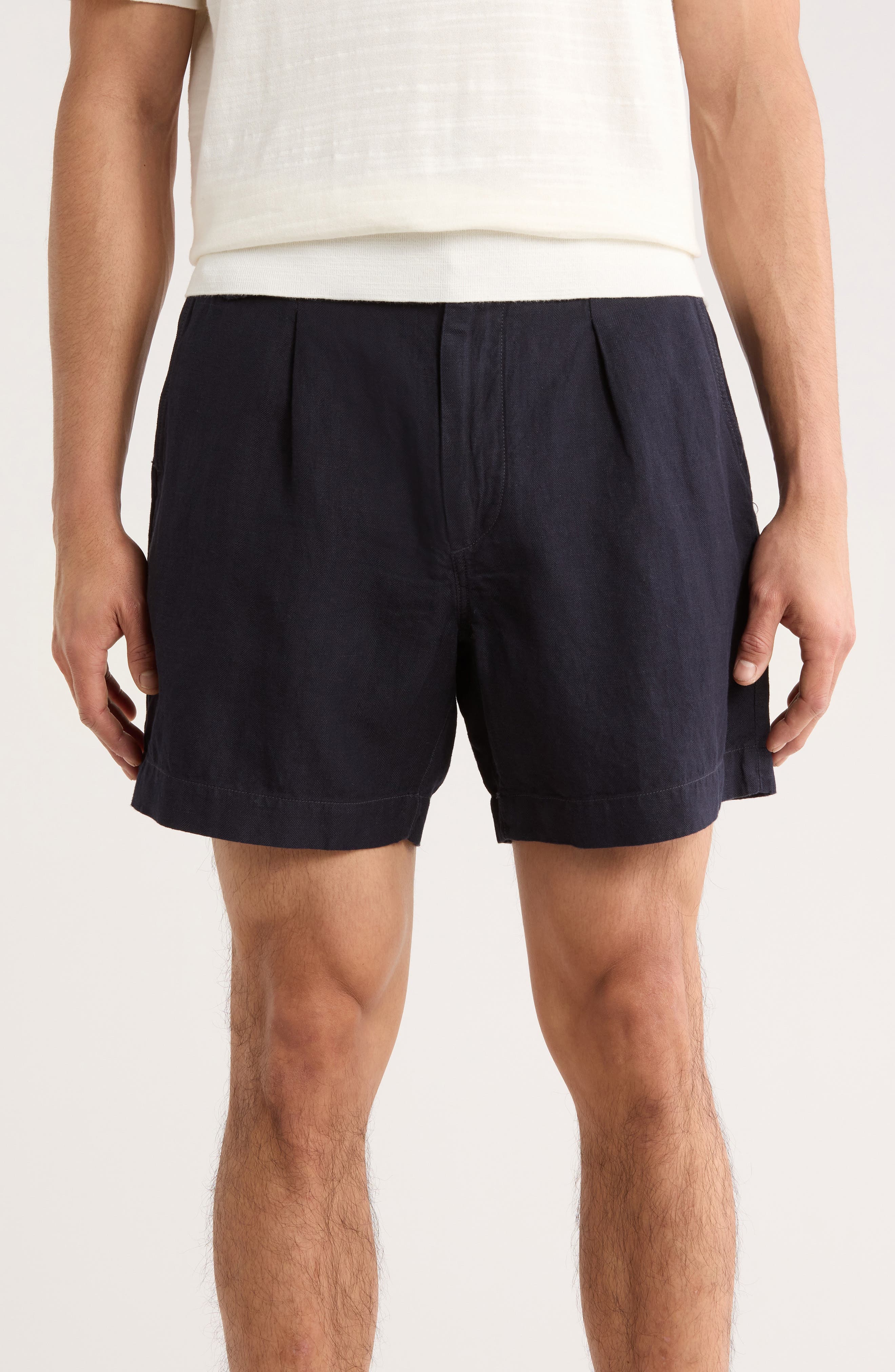 Capitola Linen Blend Shorts - image 1
