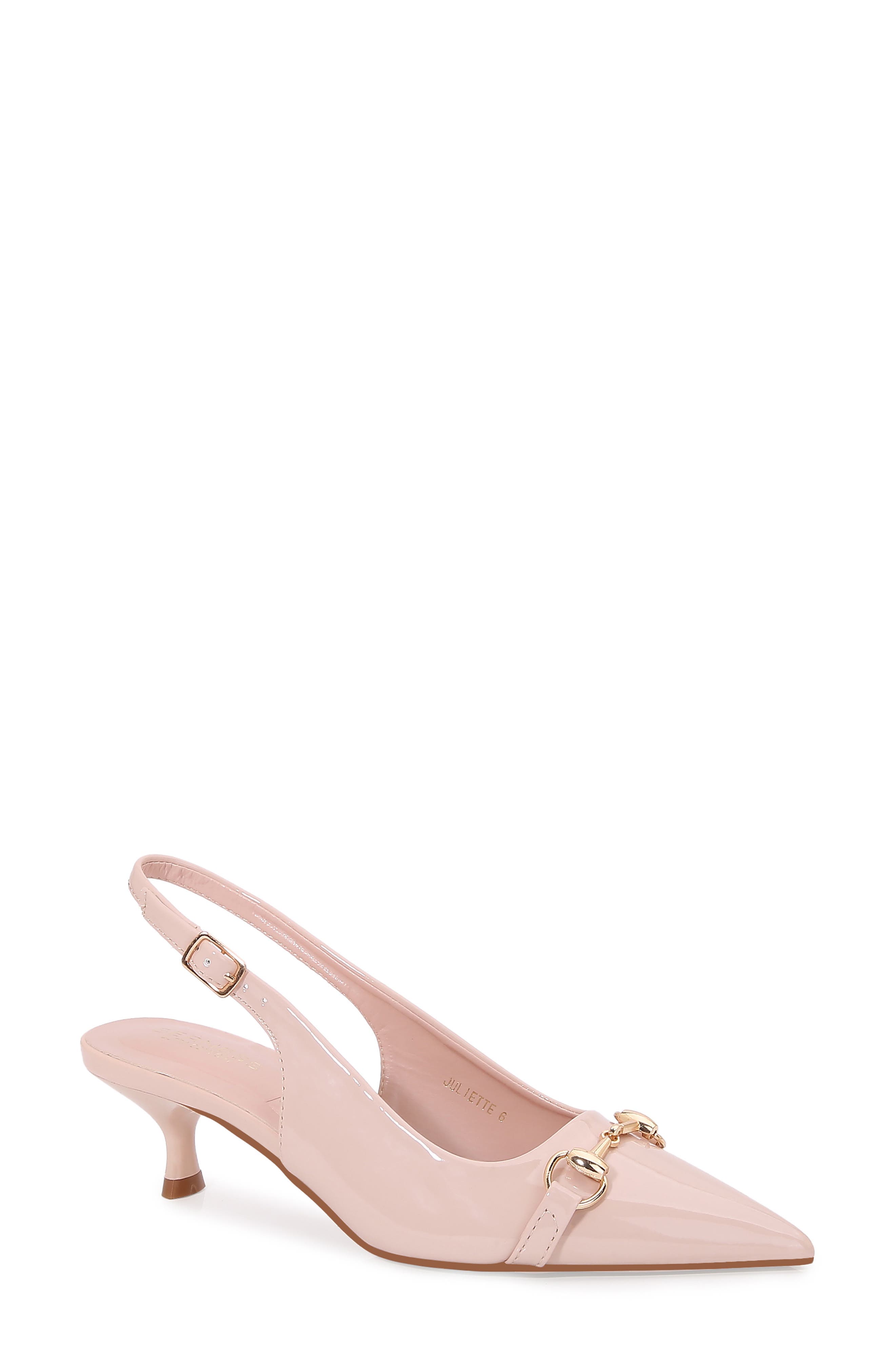 Juliette Pointed Toe Kitten Heel Slingback Pump - image 5